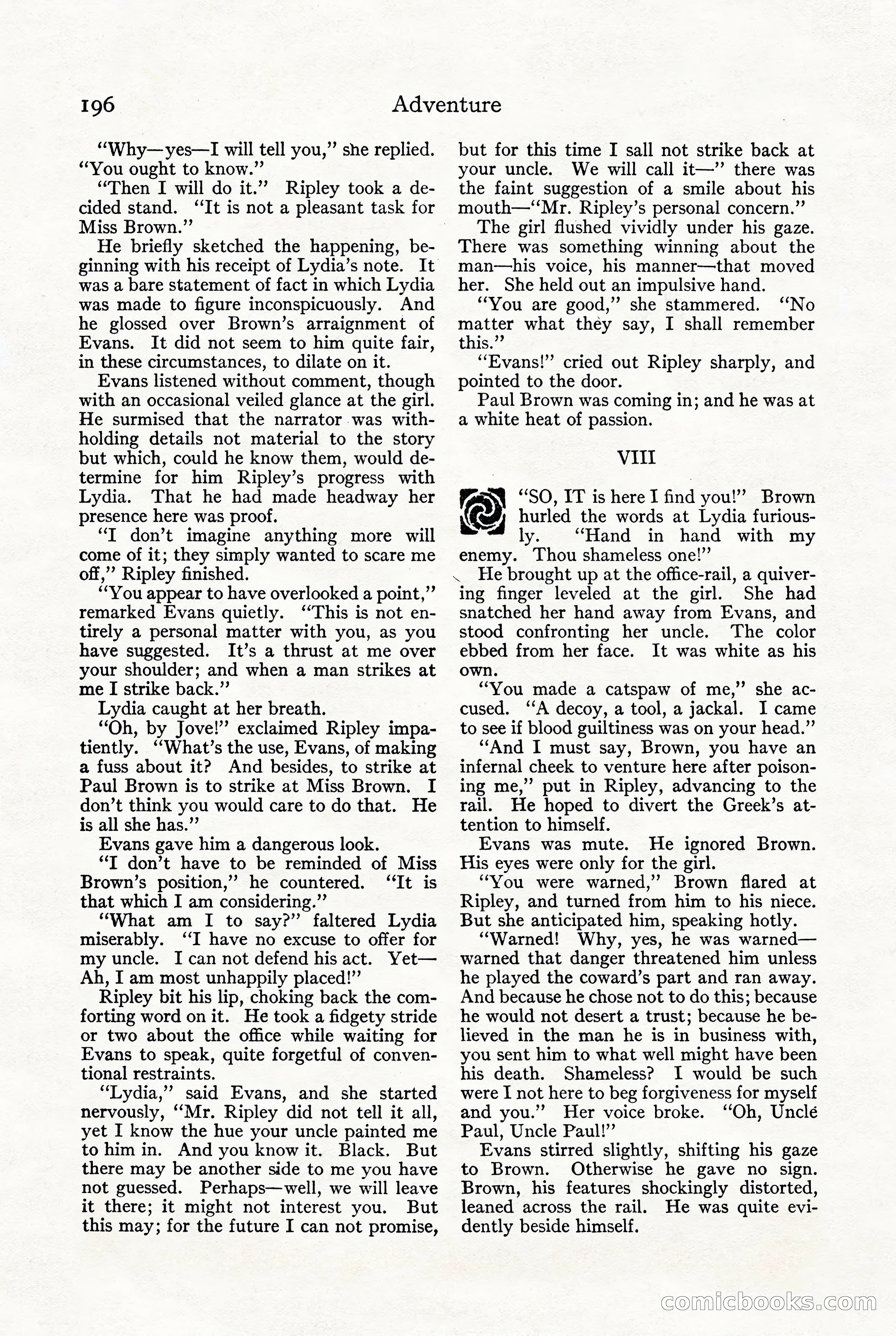 Adventure, October 1916 — page 198 of 228