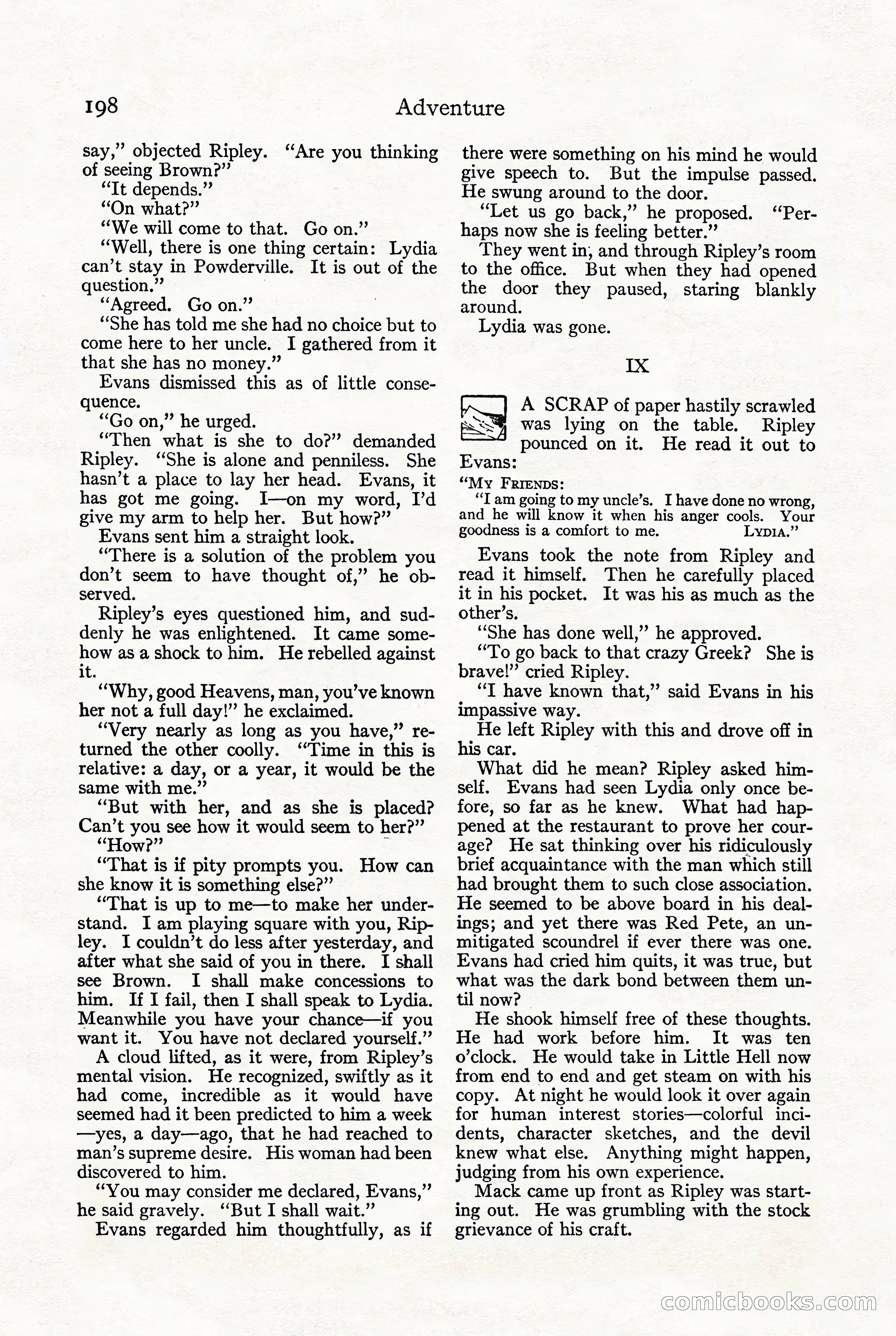 Adventure, October 1916 — page 200 of 228