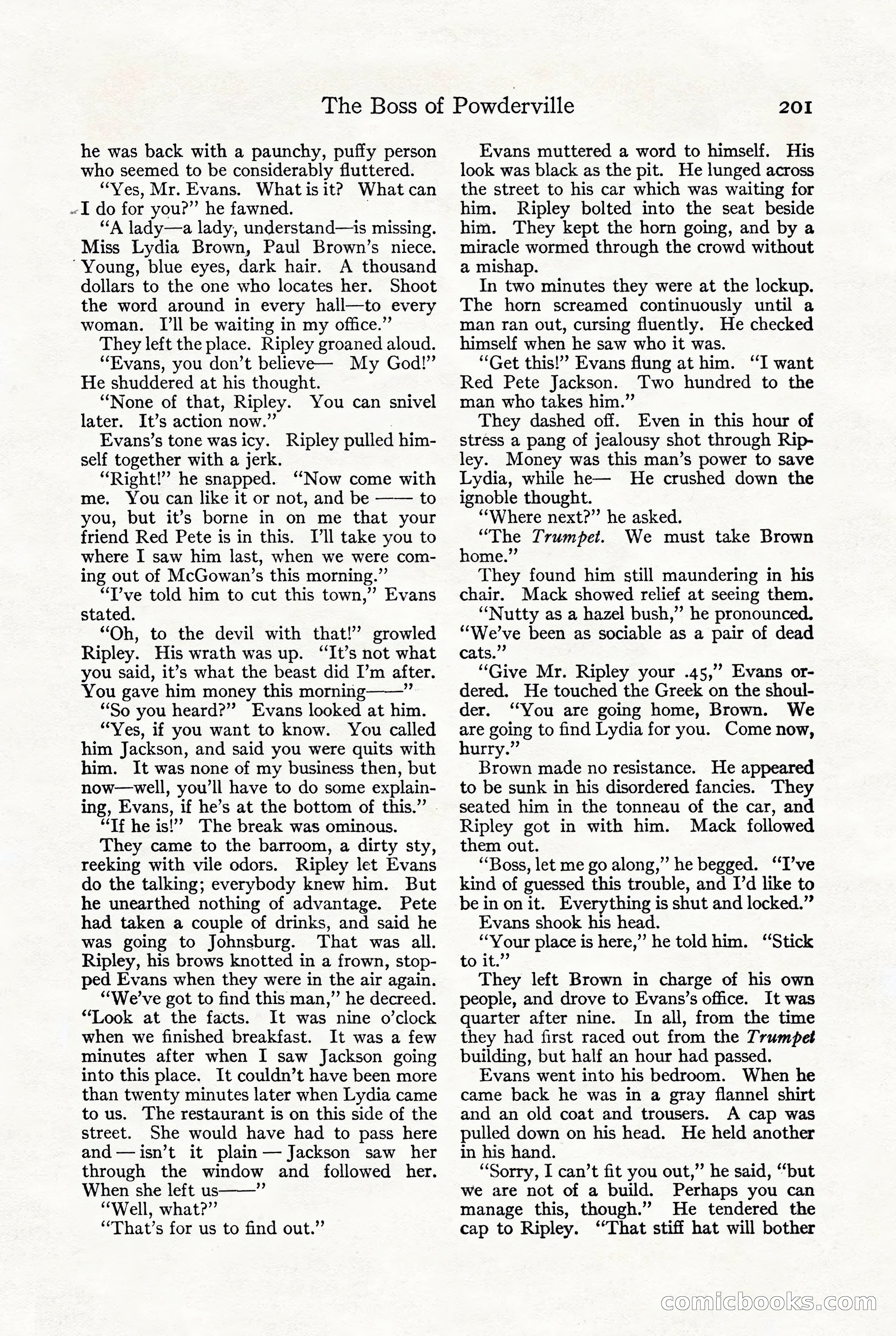 Adventure, October 1916 — page 203 of 228