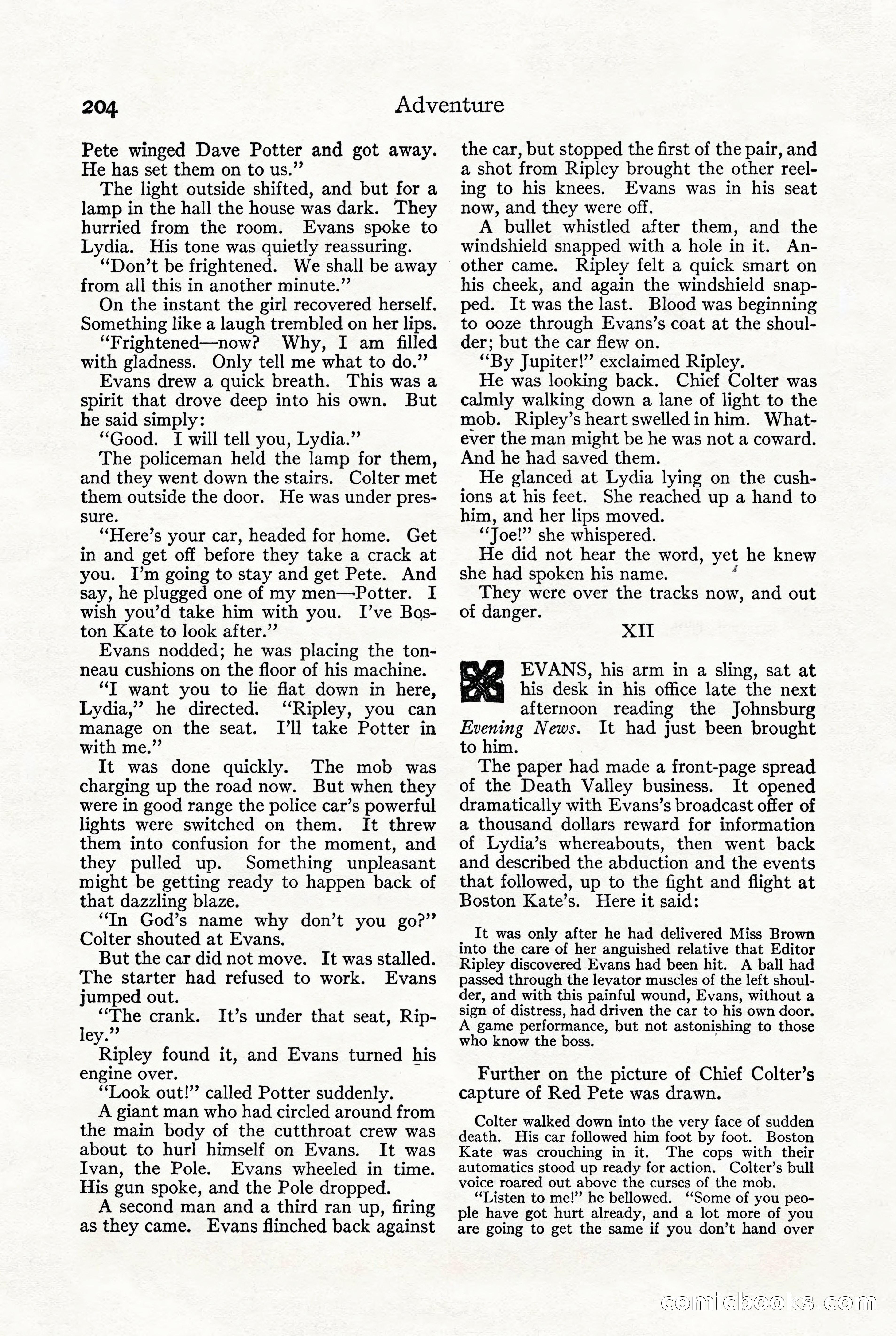 Adventure, October 1916 — page 206 of 228