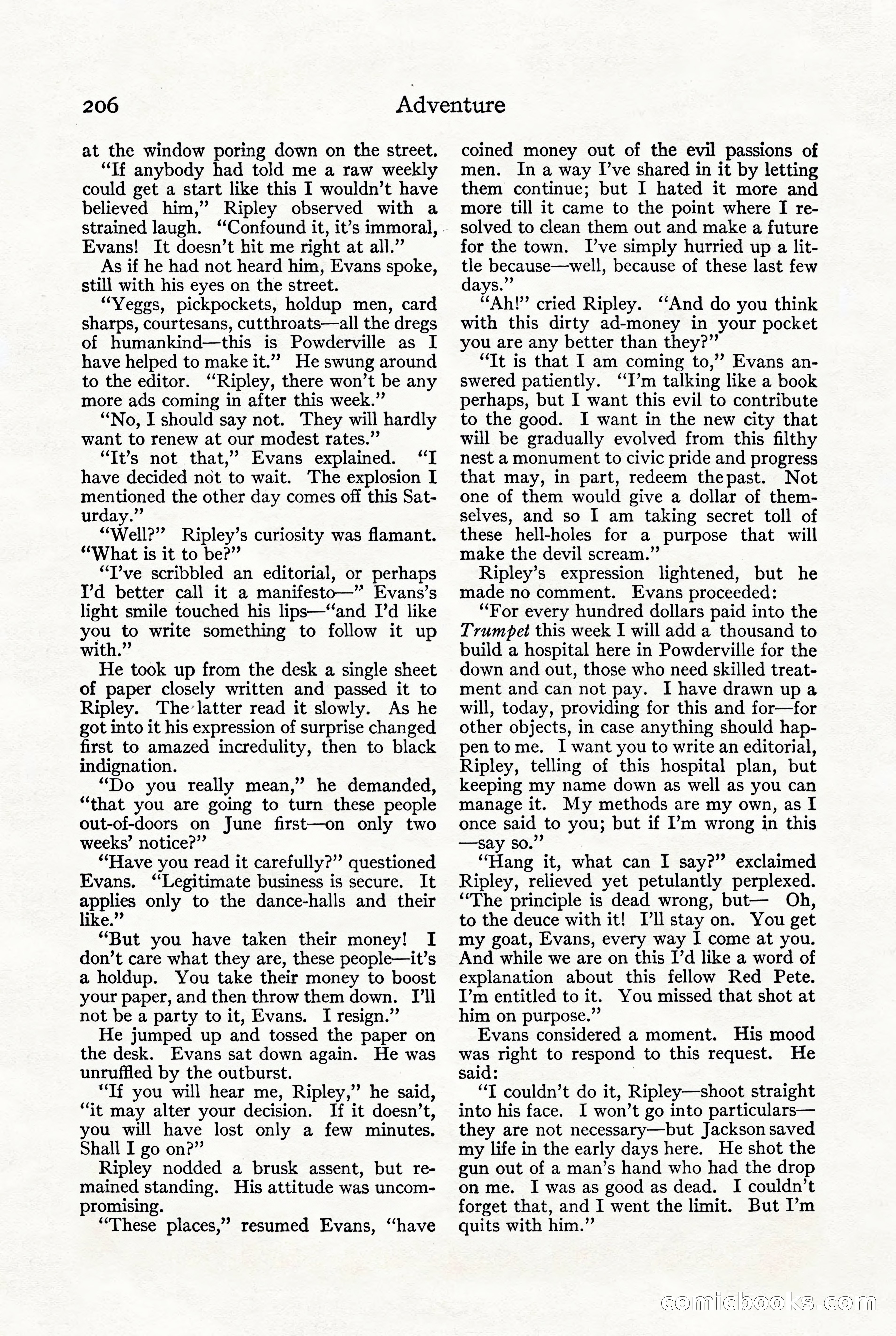 Adventure, October 1916 — page 208 of 228