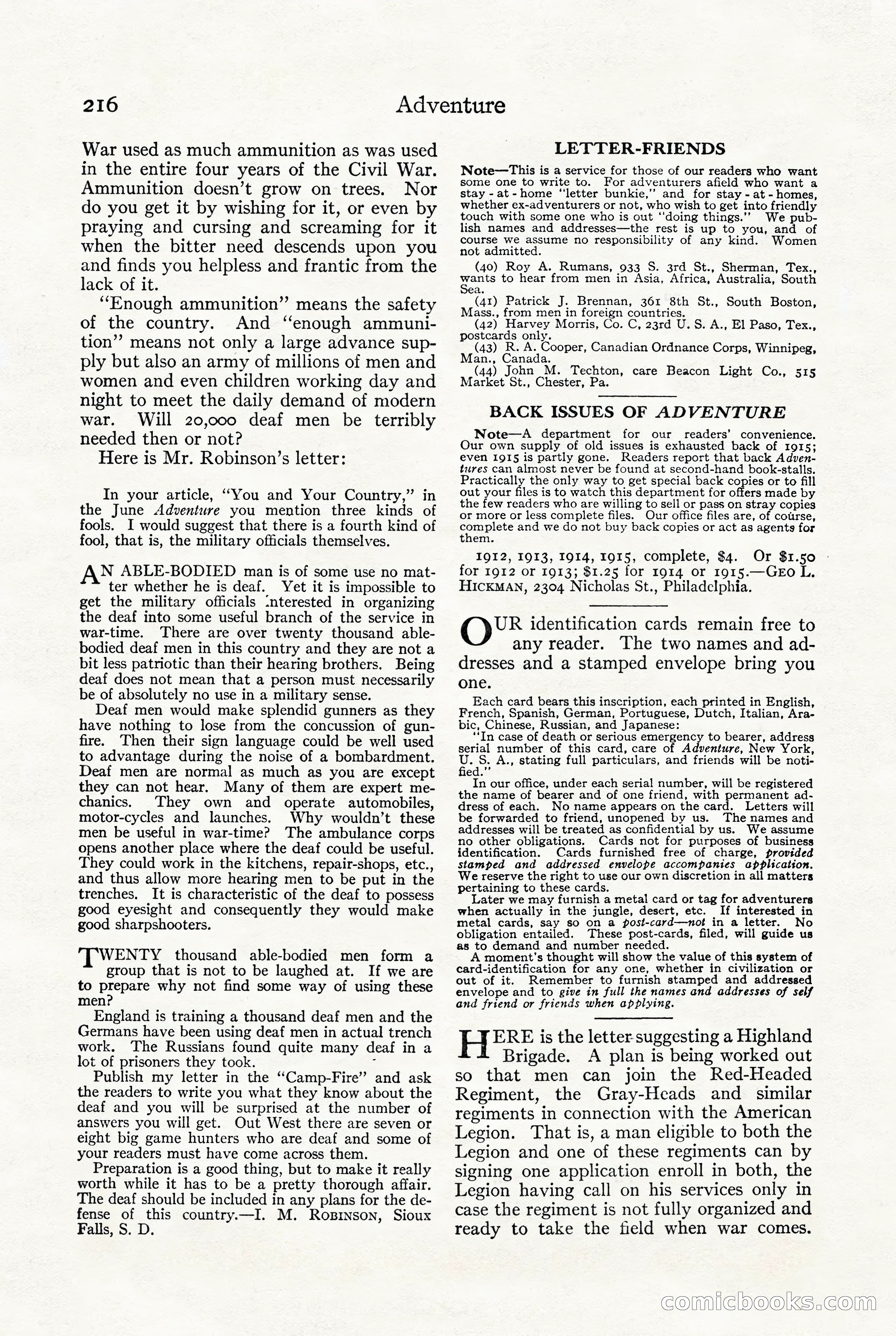 Adventure, October 1916 — page 218 of 228