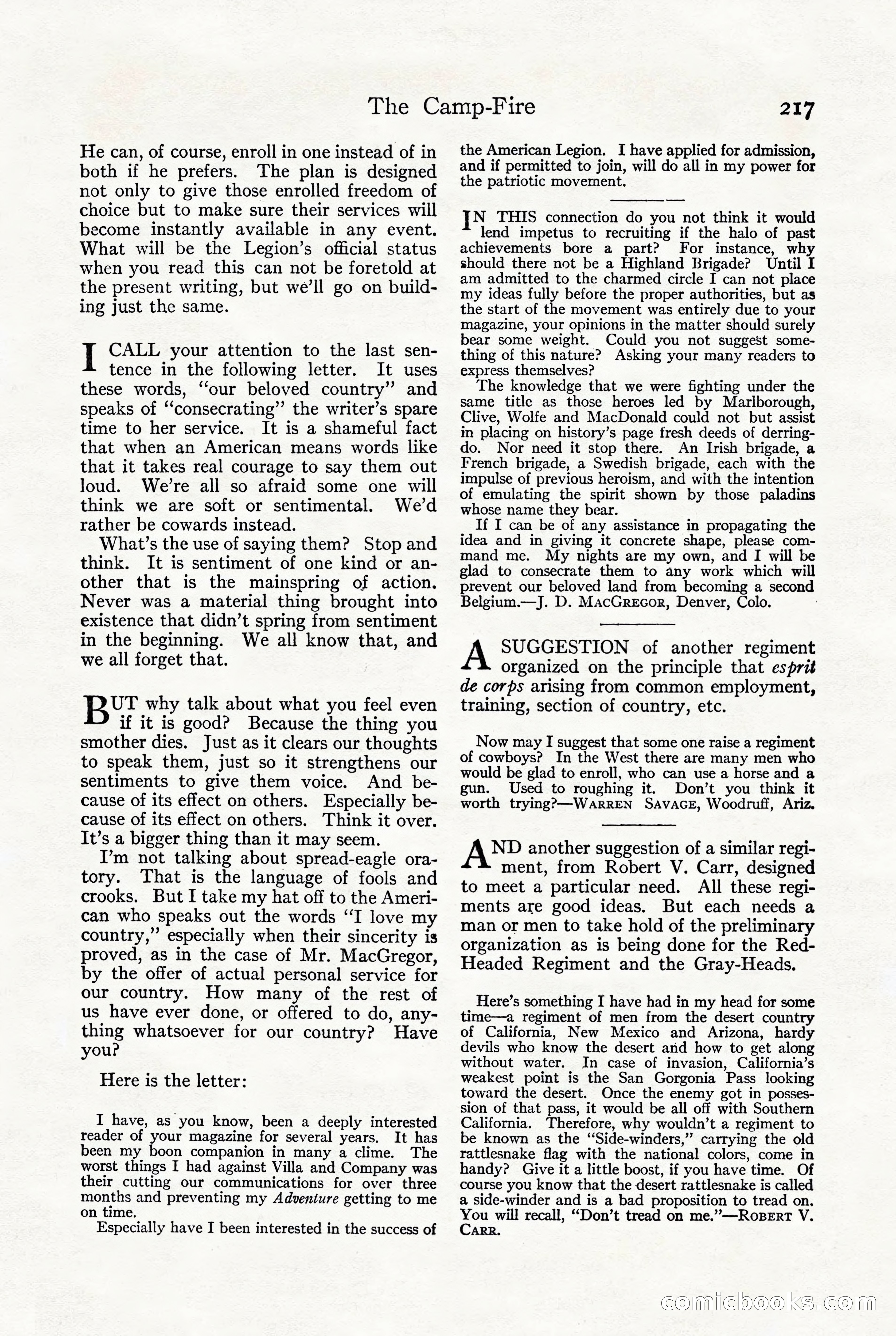 Adventure, October 1916 — page 219 of 228