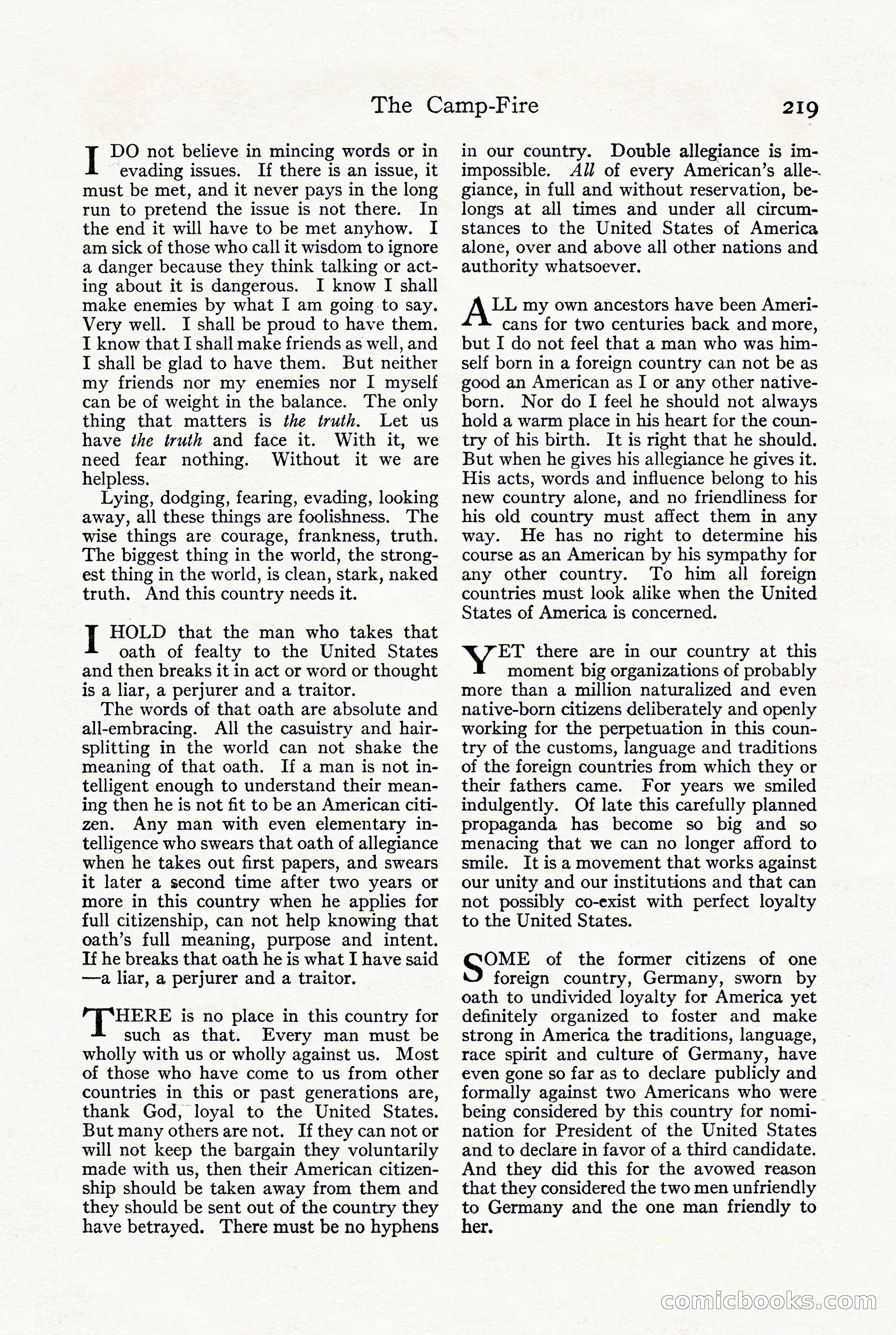 Adventure, October 1916 — page 221 of 228