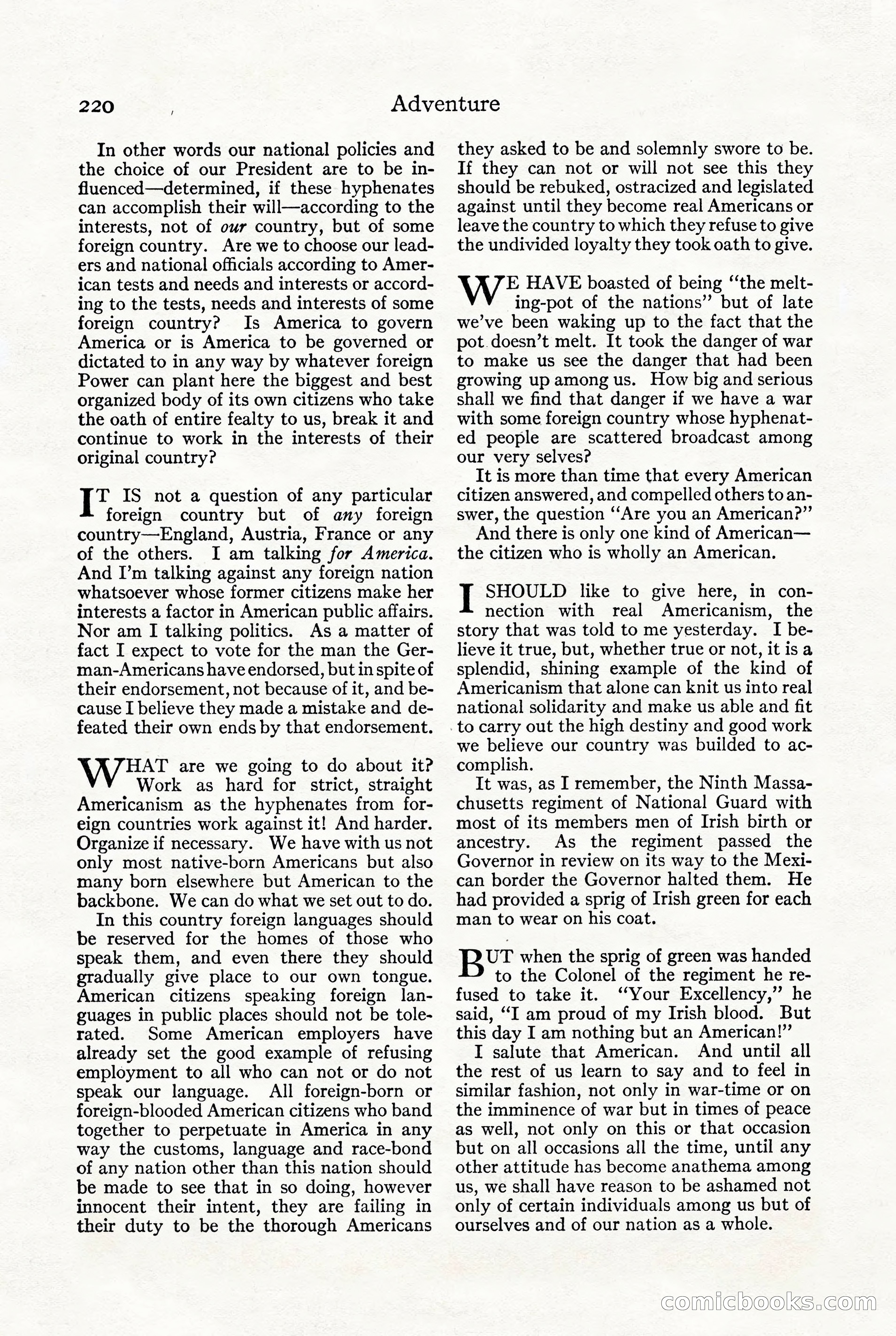 Adventure, October 1916 — page 222 of 228