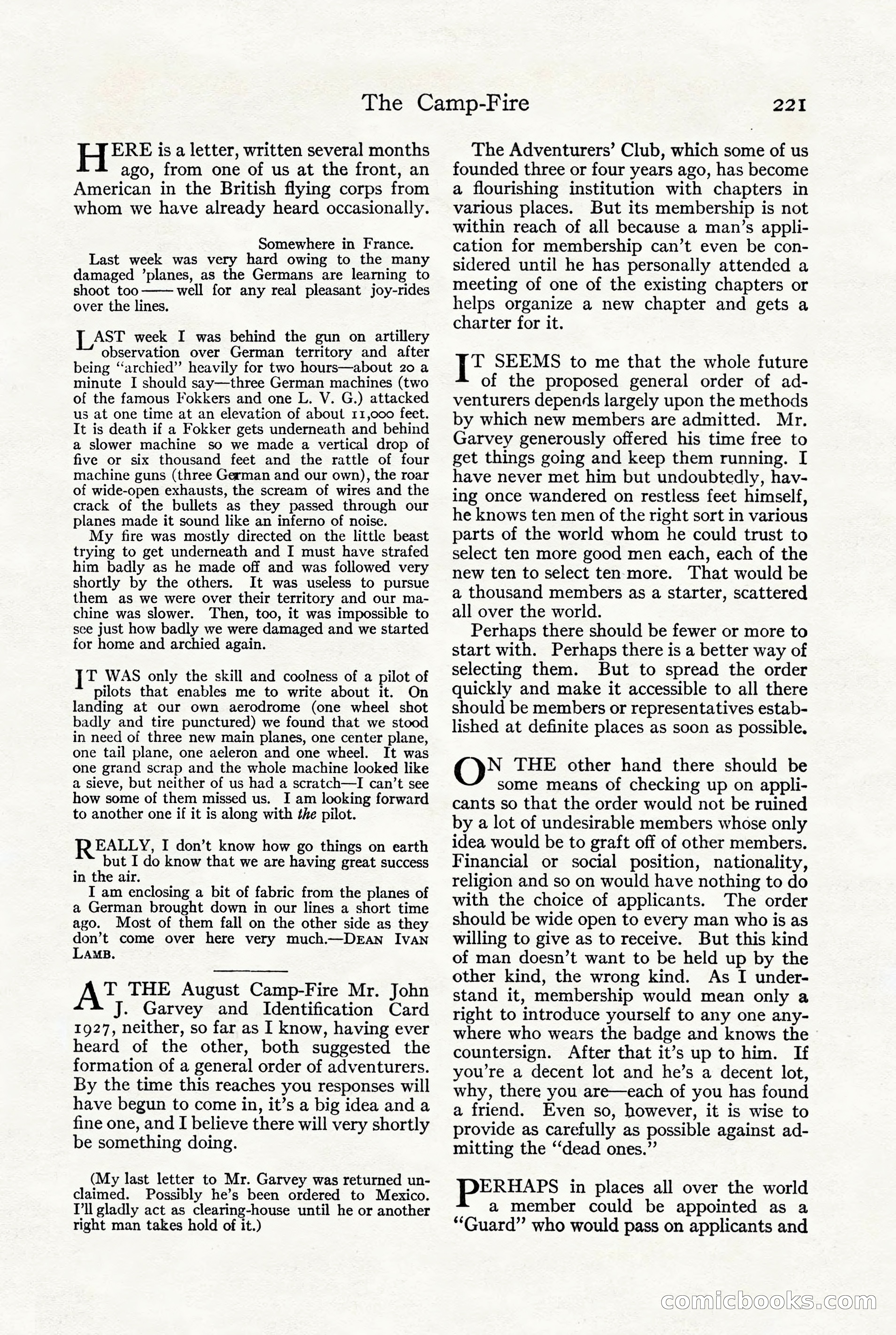 Adventure, October 1916 — page 223 of 228