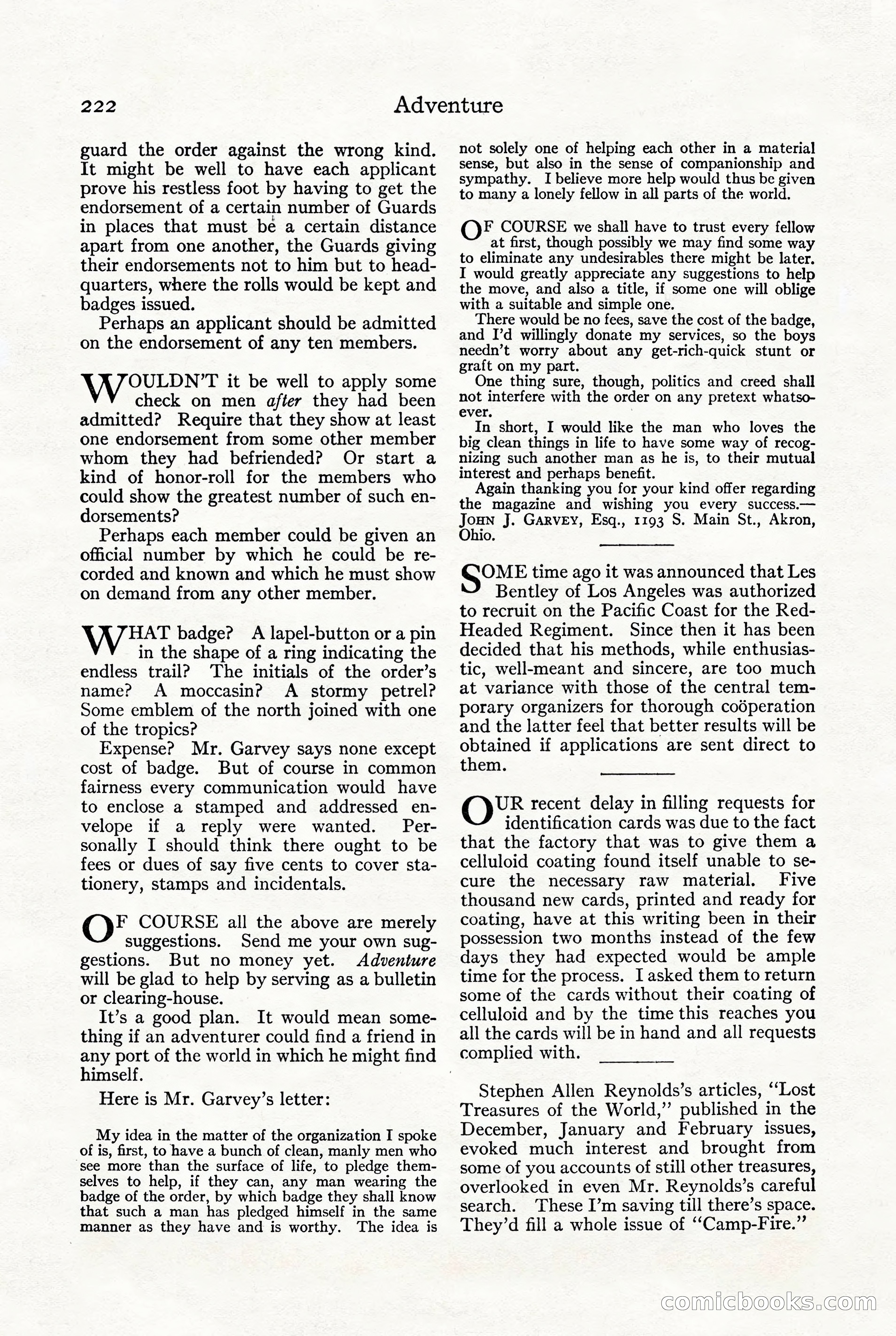 Adventure, October 1916 — page 224 of 228