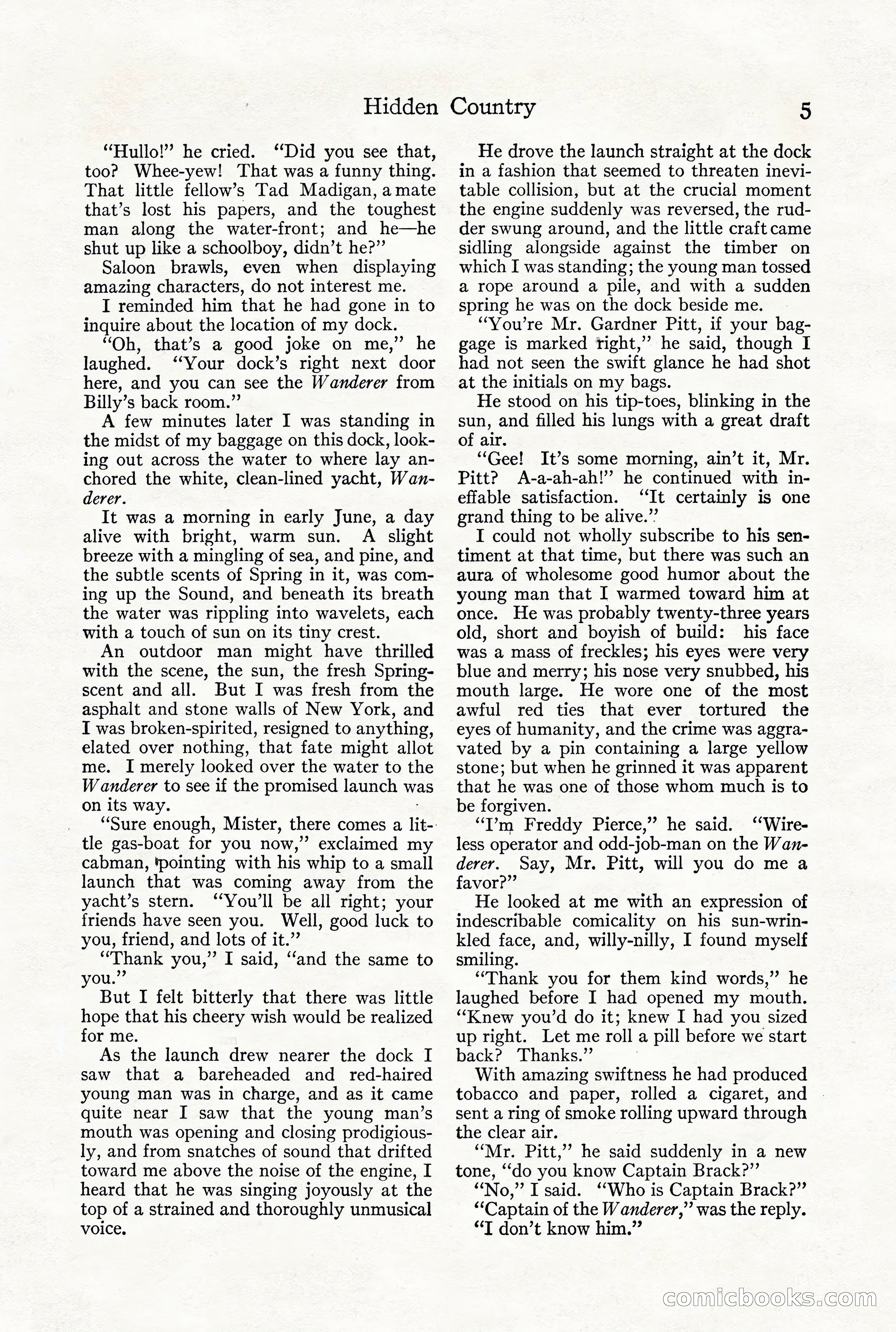 Adventure Magazine, December 1916 — page 7 of 228