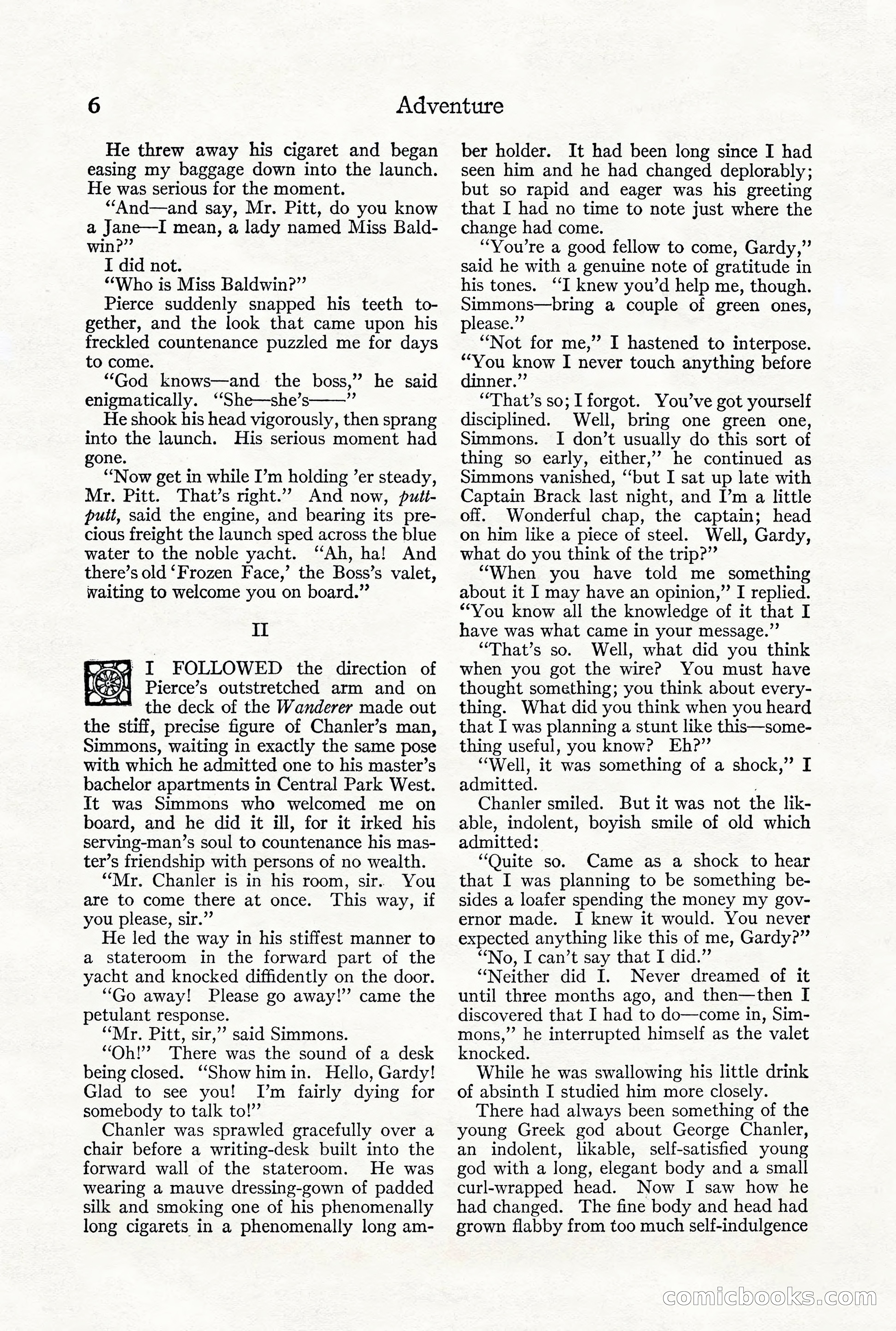 Adventure Magazine, December 1916 — page 8 of 228