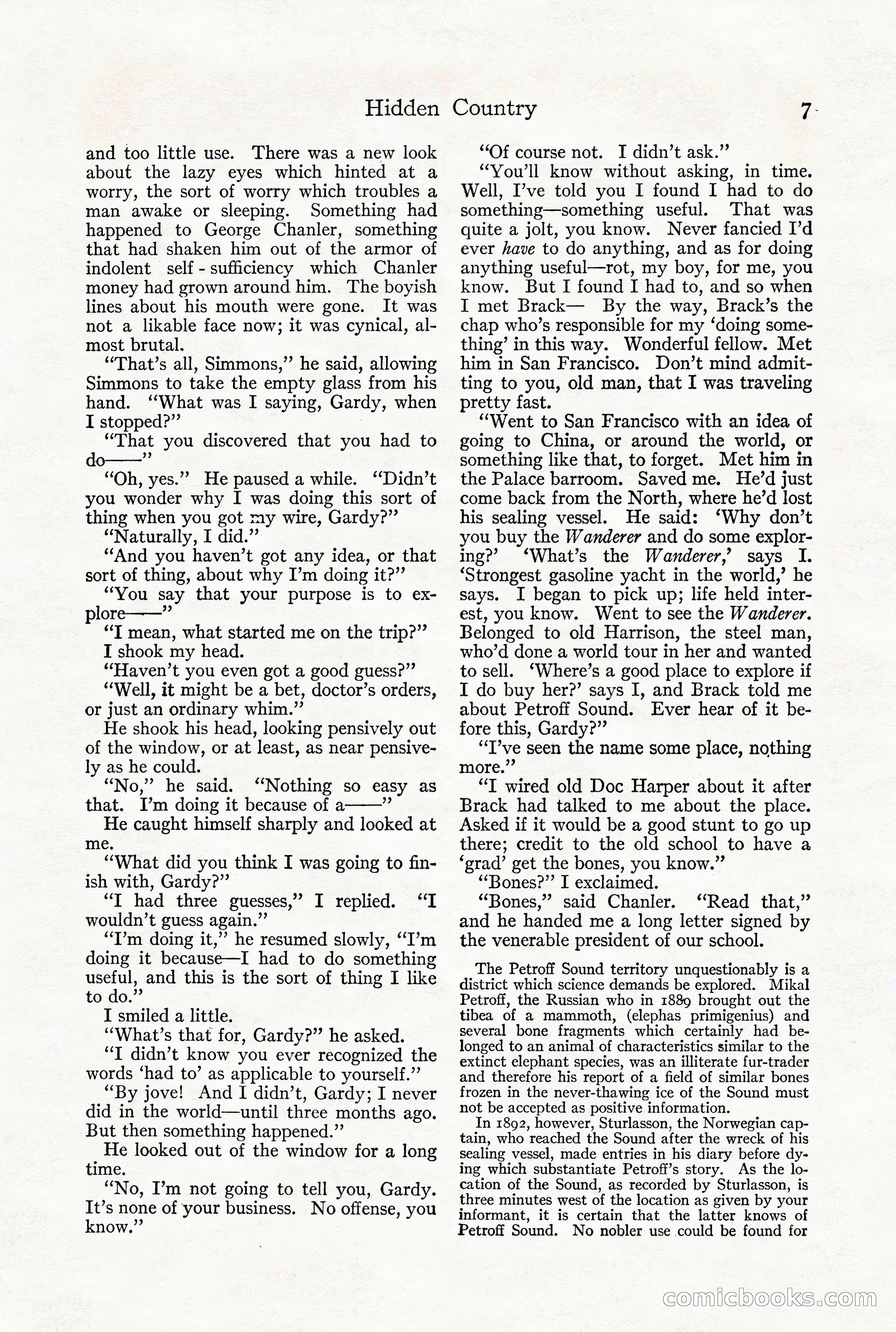 Adventure Magazine, December 1916 — page 9 of 228