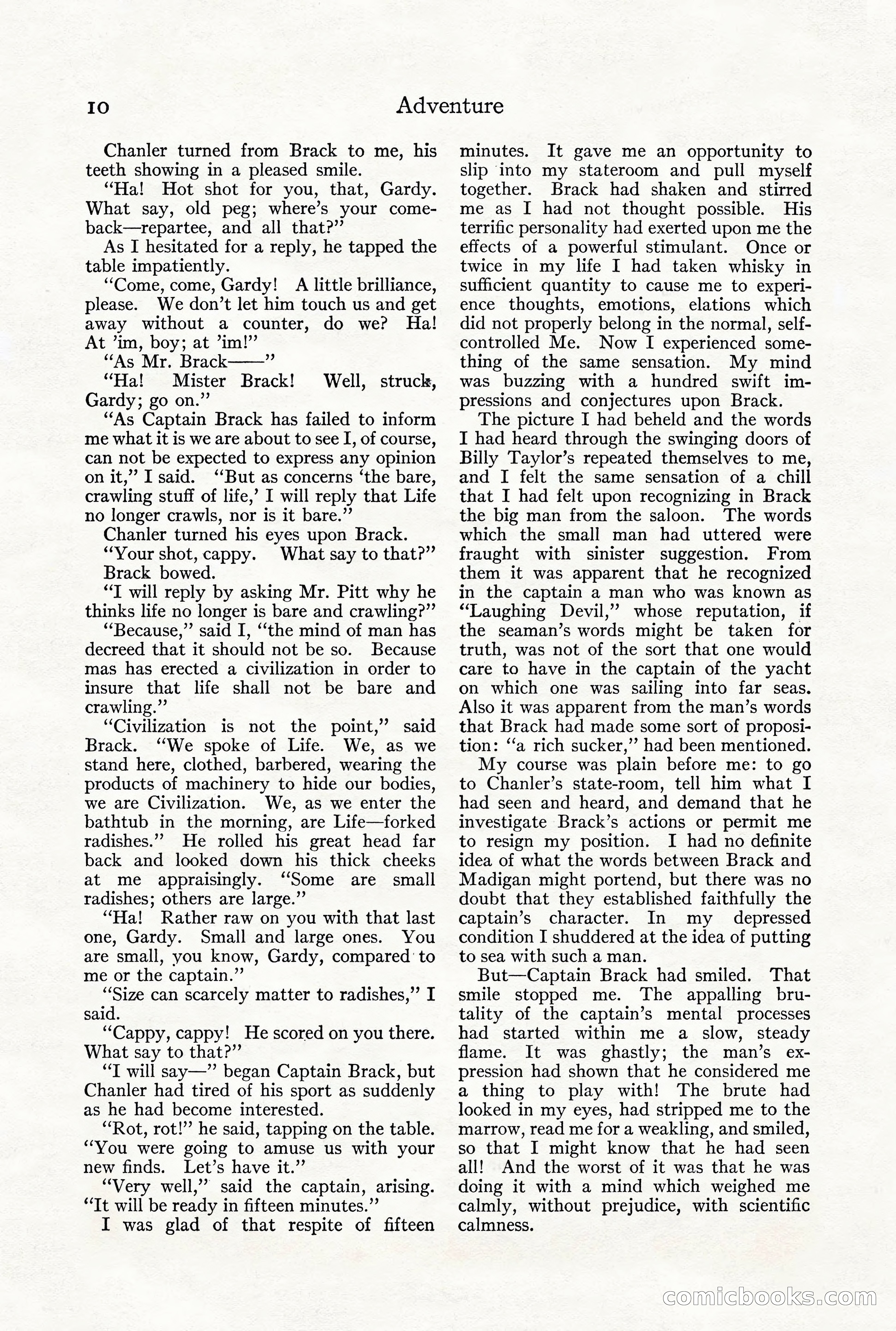Adventure Magazine, December 1916 — page 12 of 228