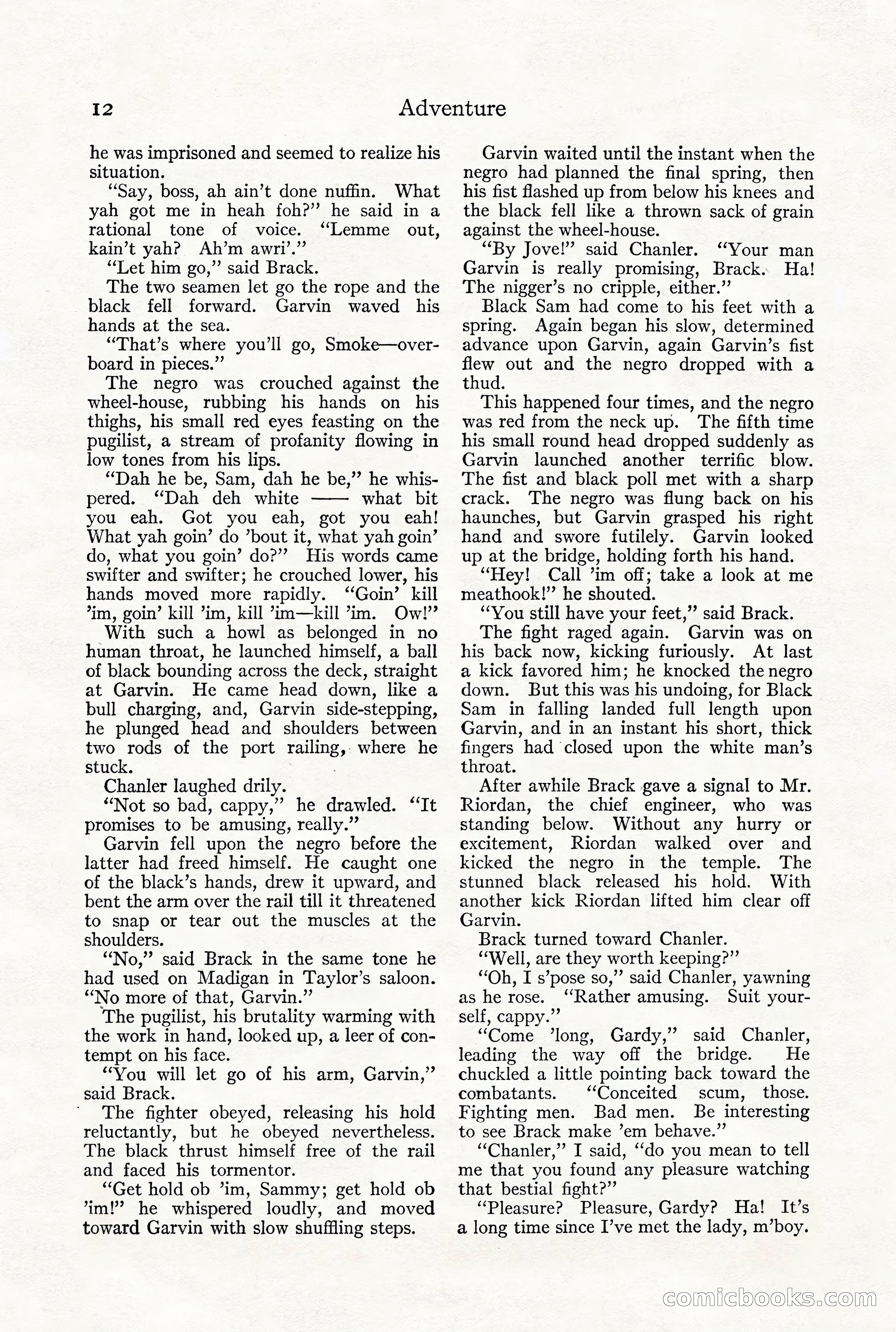 Adventure Magazine, December 1916 — page 14 of 228