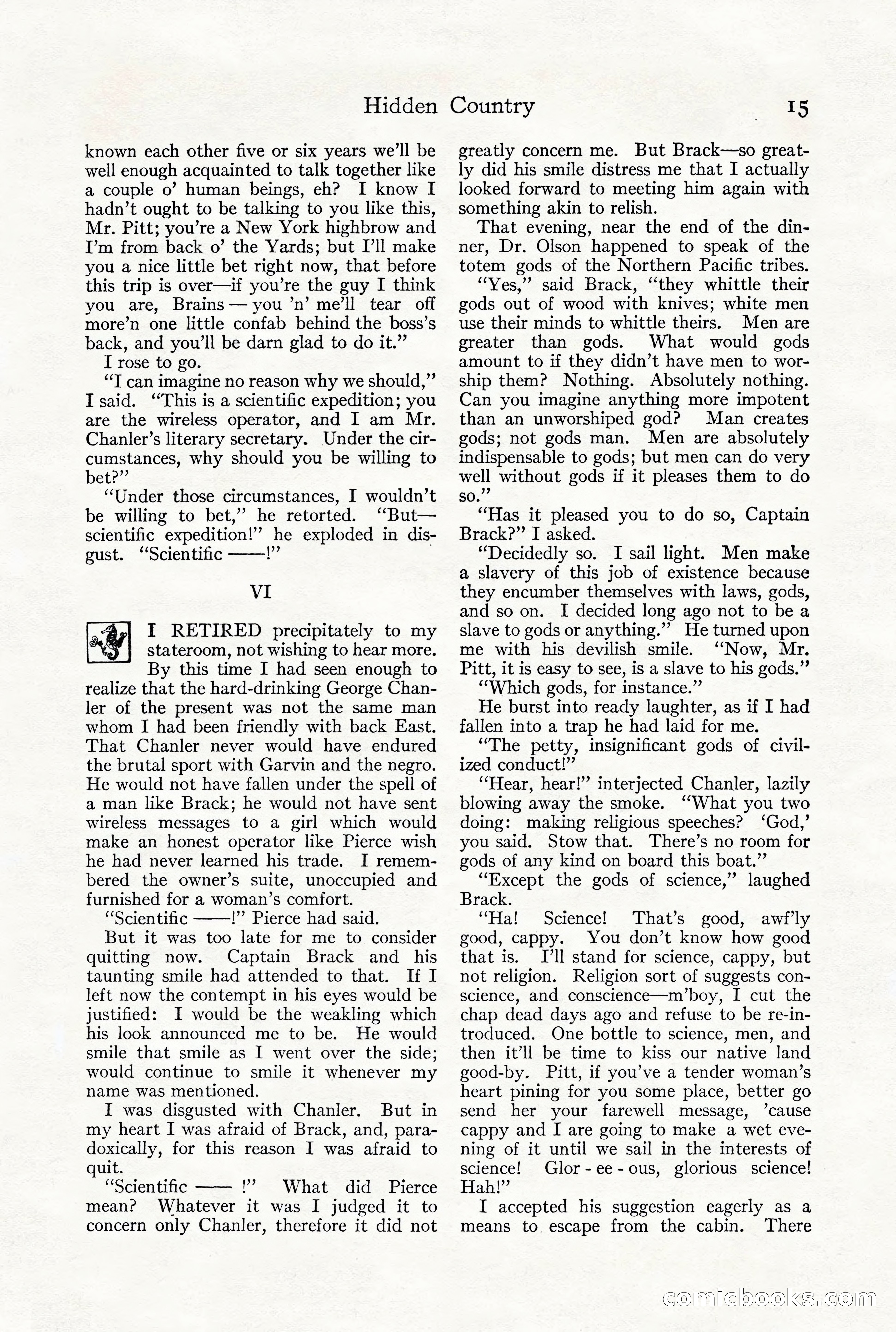 Adventure Magazine, December 1916 — page 17 of 228