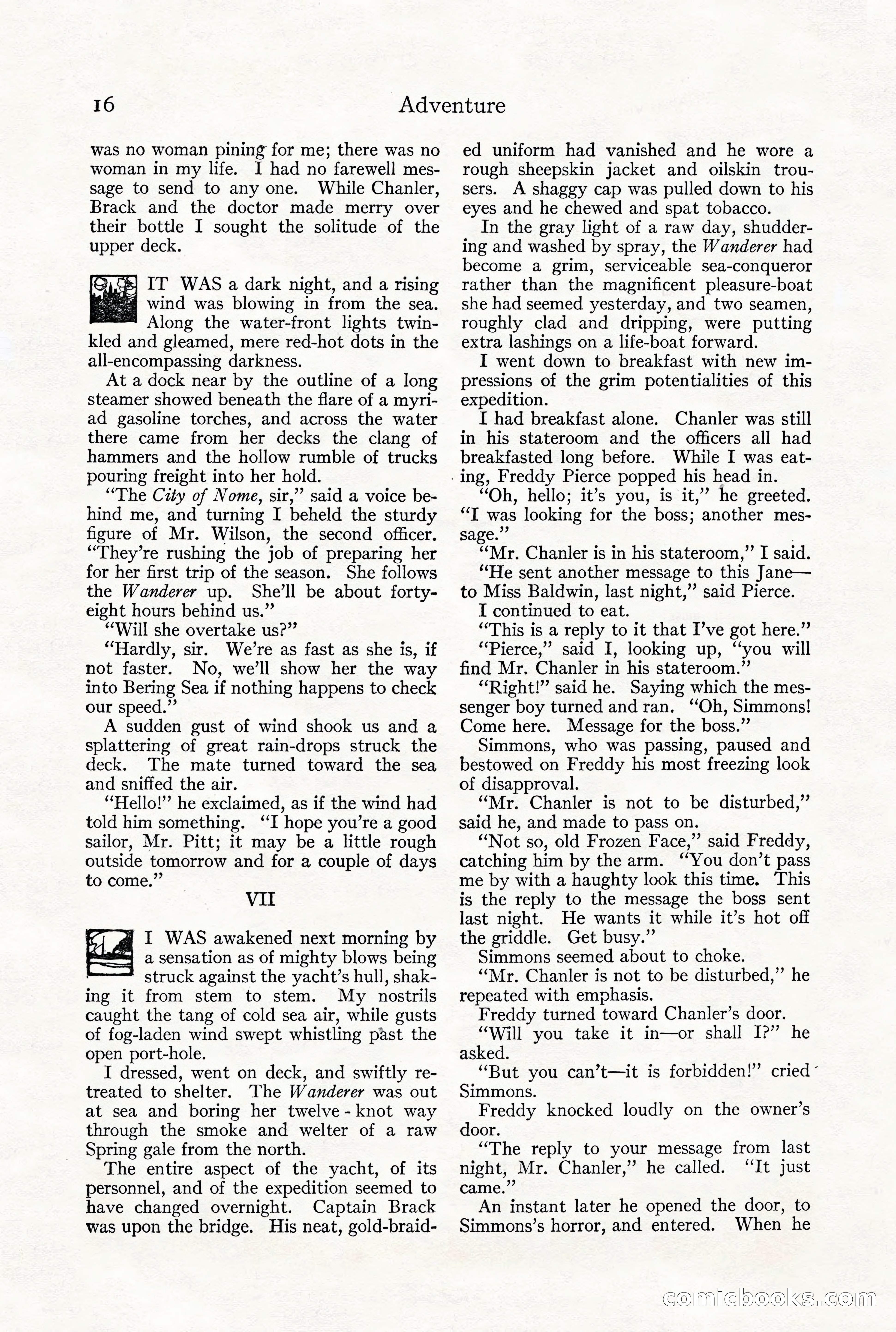 Adventure Magazine, December 1916 — page 18 of 228