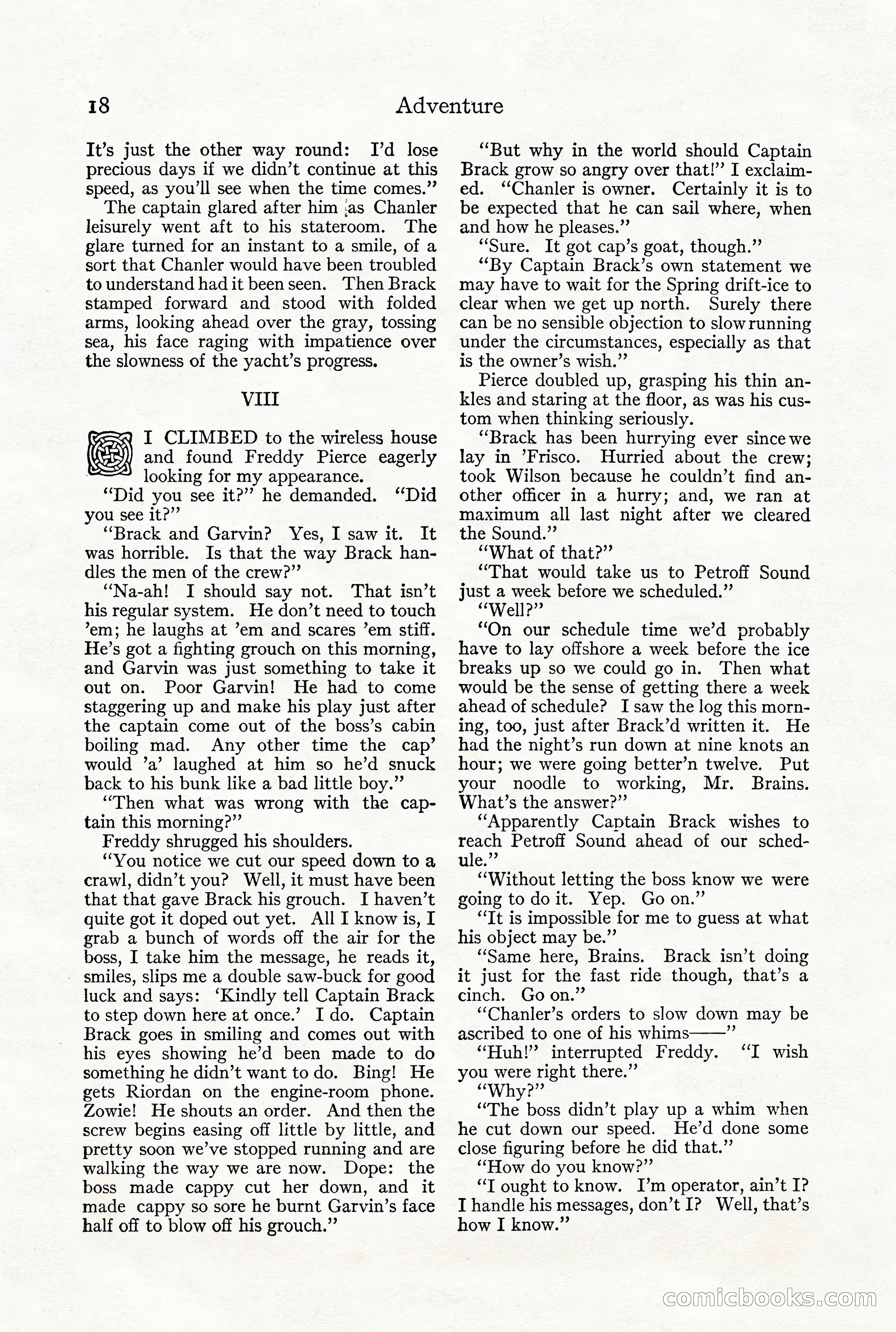 Adventure Magazine, December 1916 — page 20 of 228