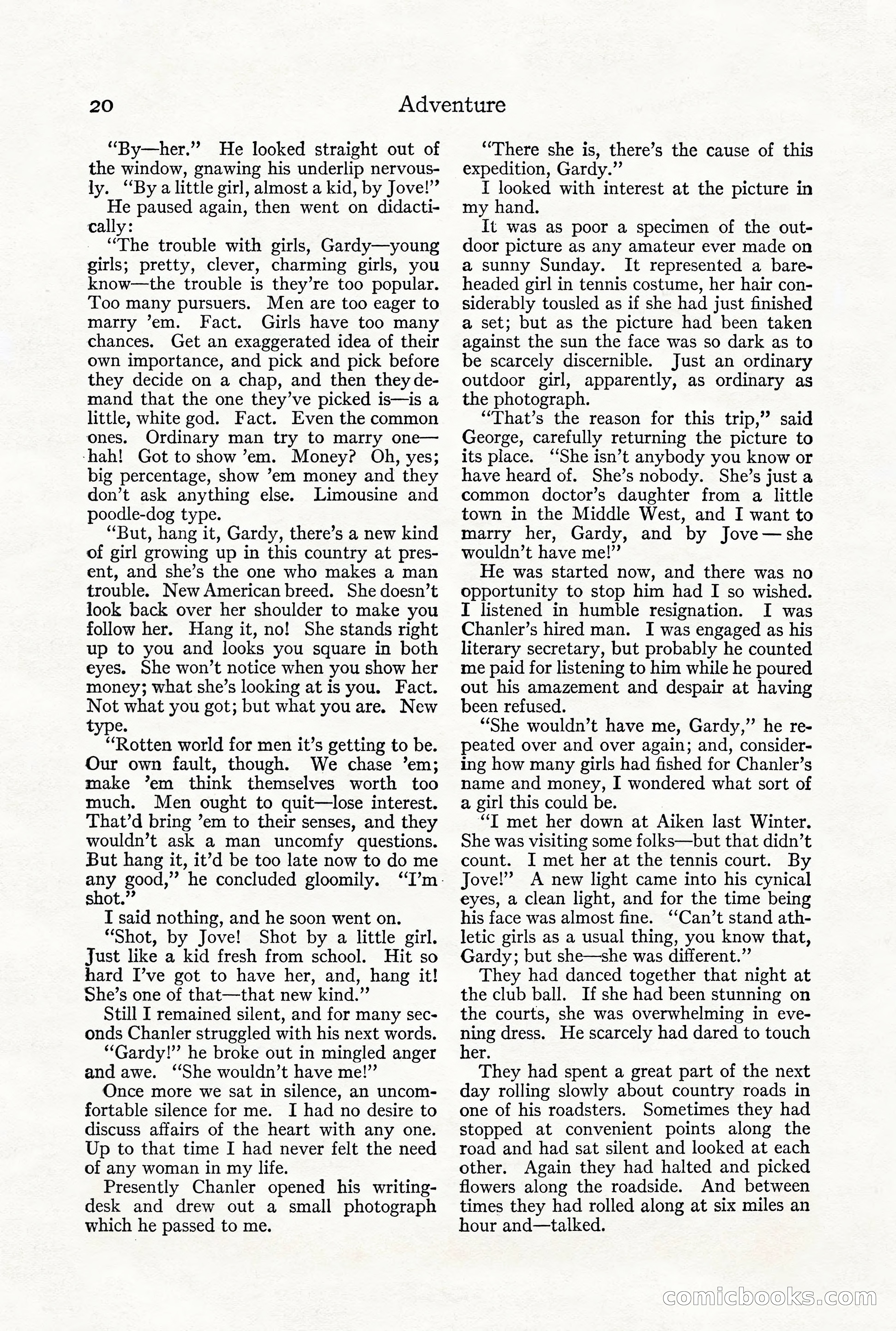 Adventure Magazine, December 1916 — page 22 of 228