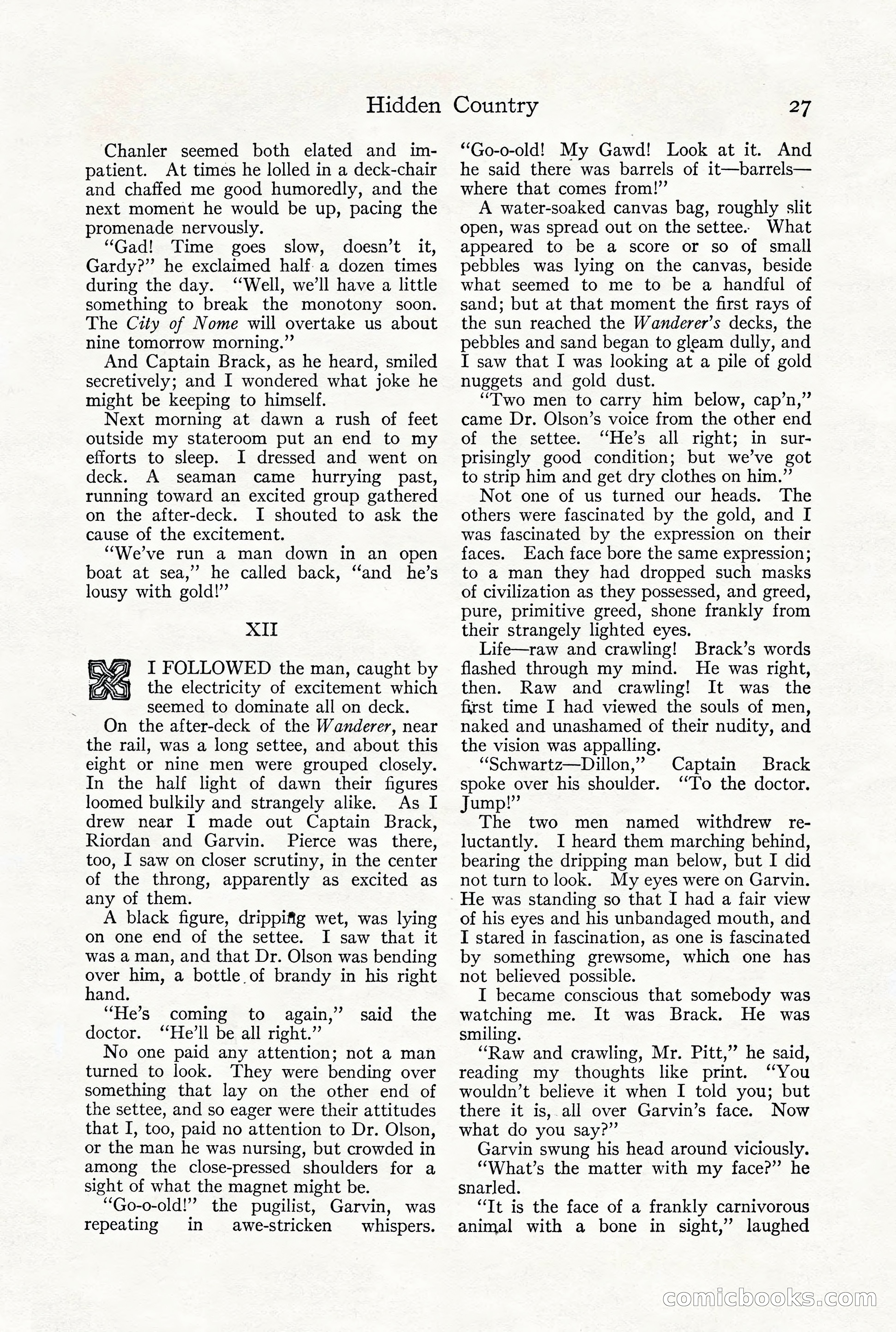Adventure Magazine, December 1916 — page 29 of 228