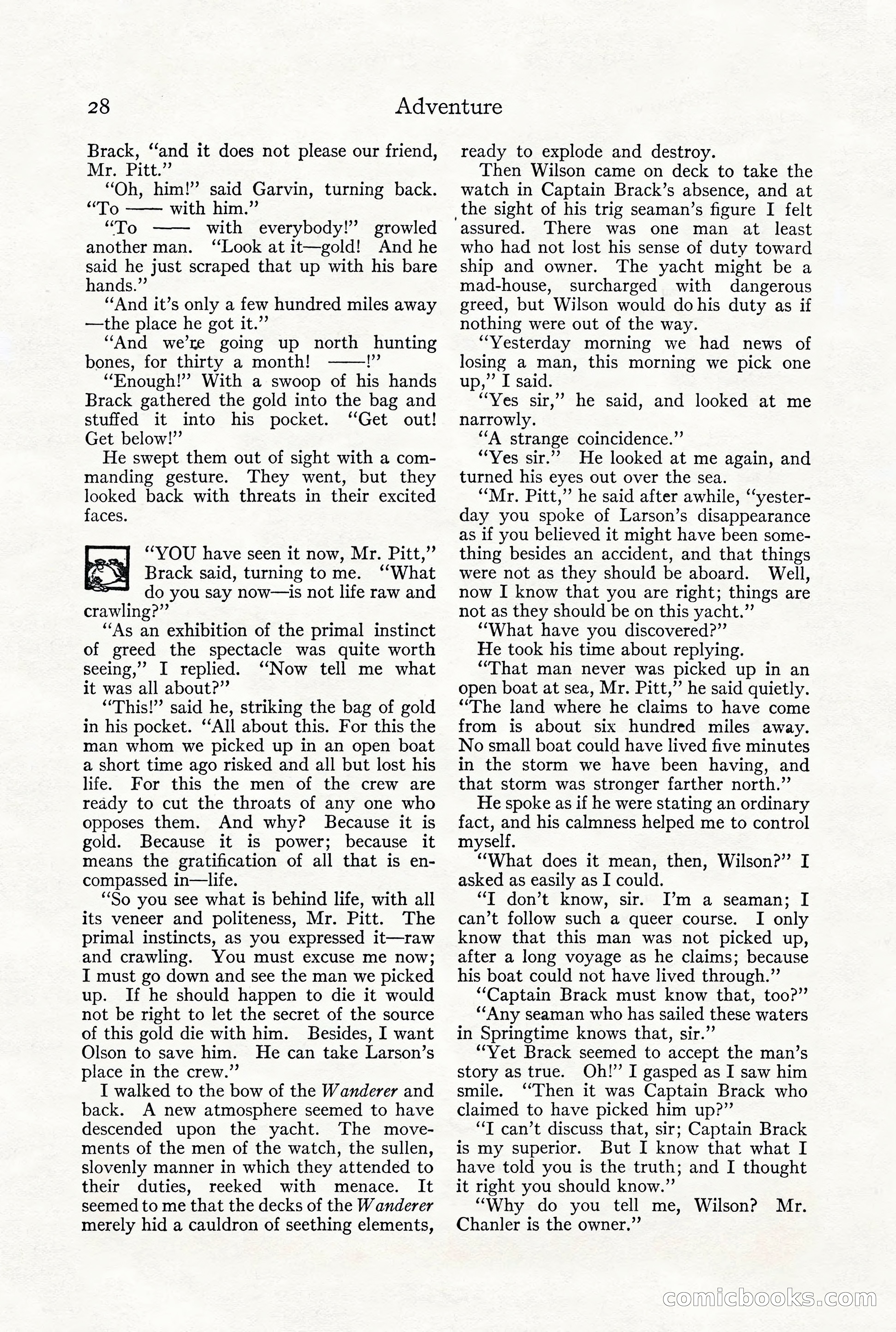 Adventure Magazine, December 1916 — page 30 of 228