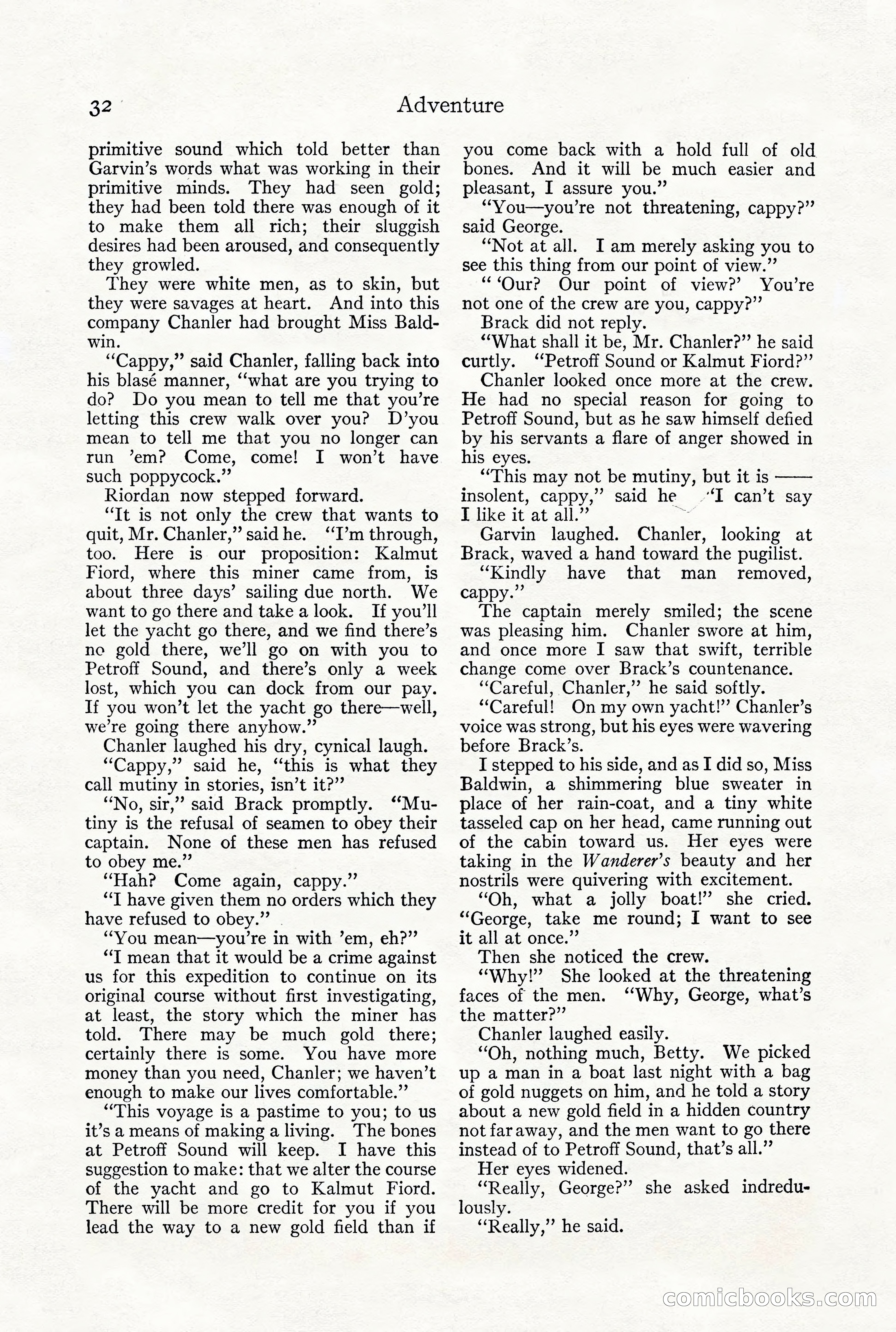 Adventure Magazine, December 1916 — page 34 of 228