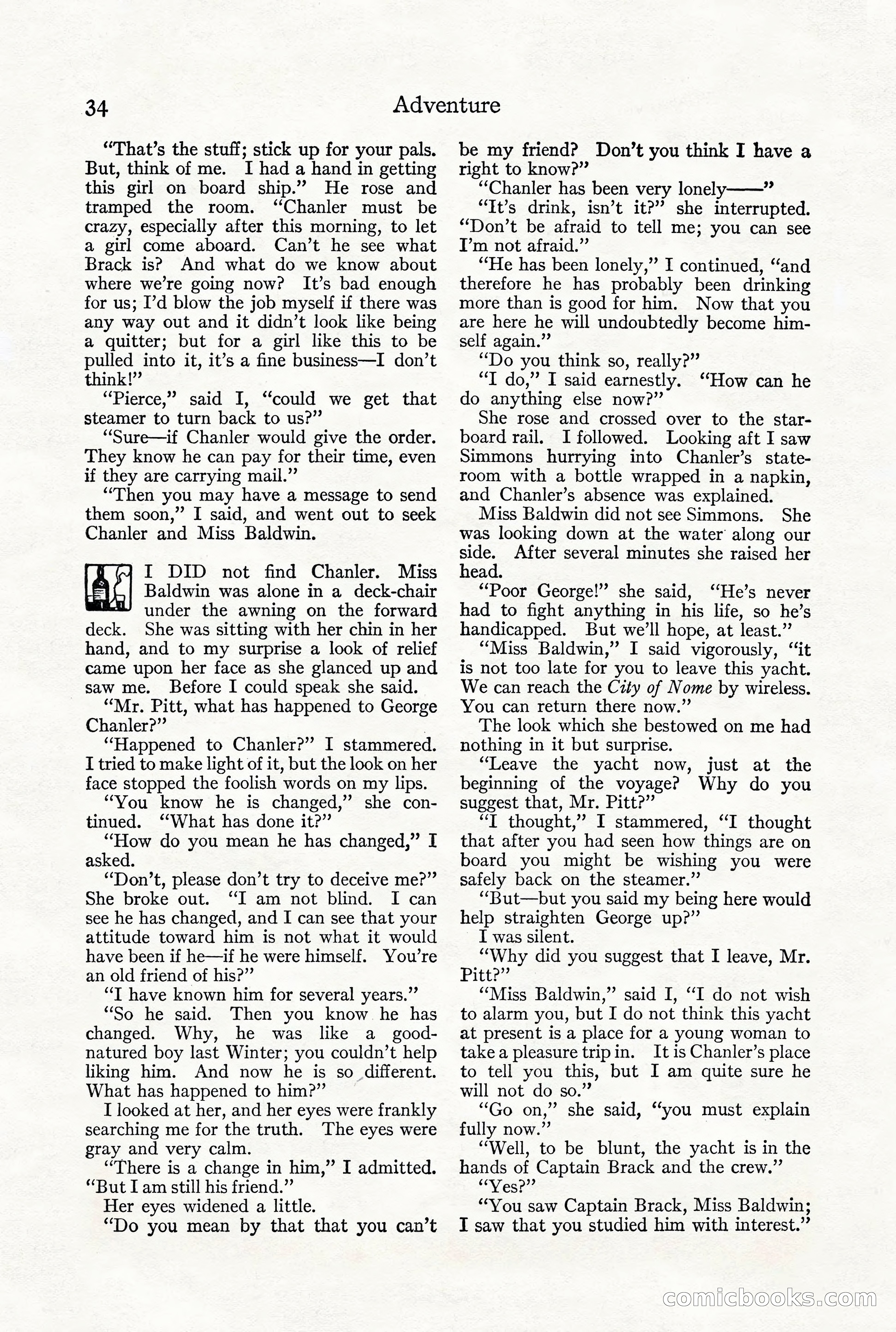 Adventure Magazine, December 1916 — page 36 of 228