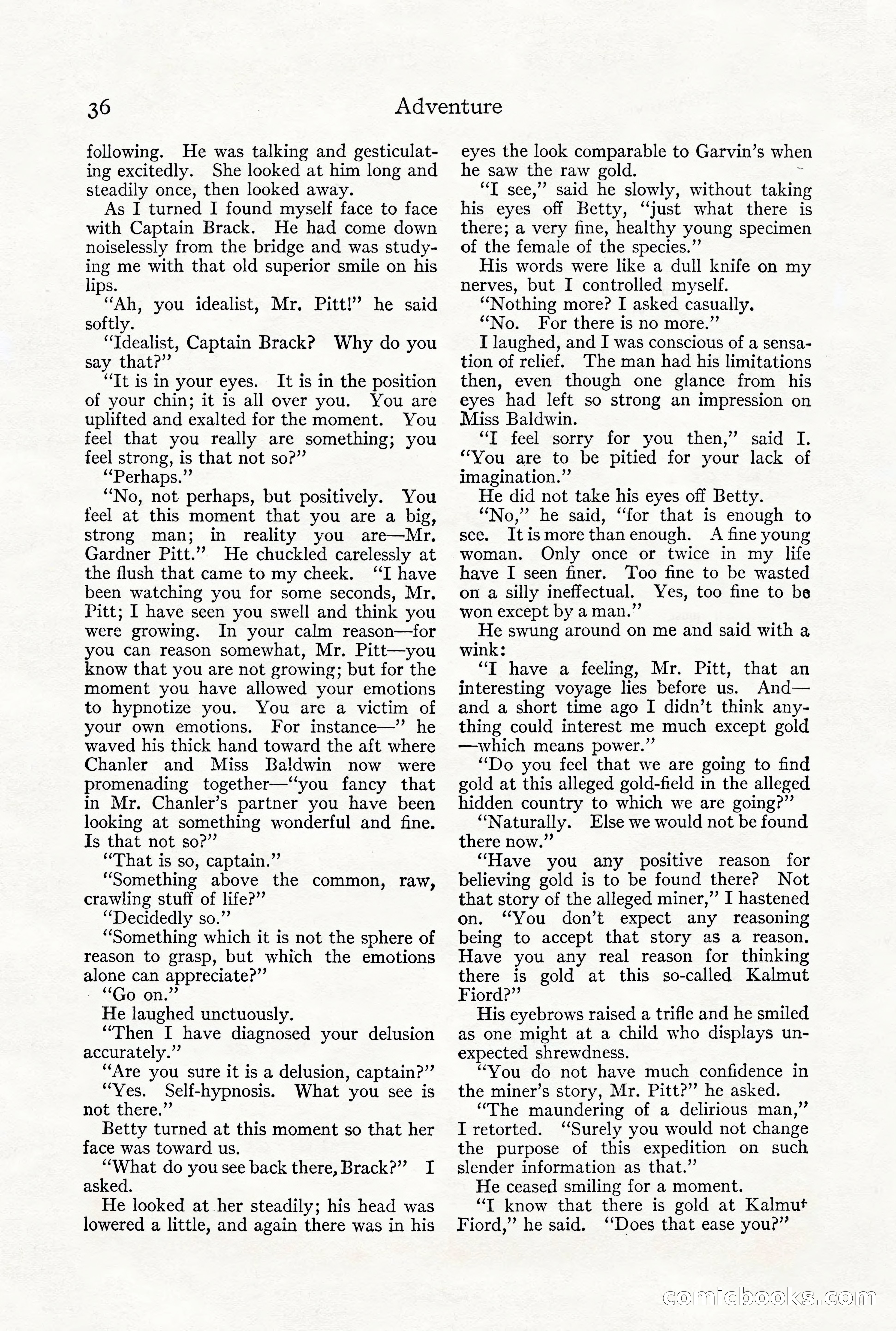 Adventure Magazine, December 1916 — page 38 of 228