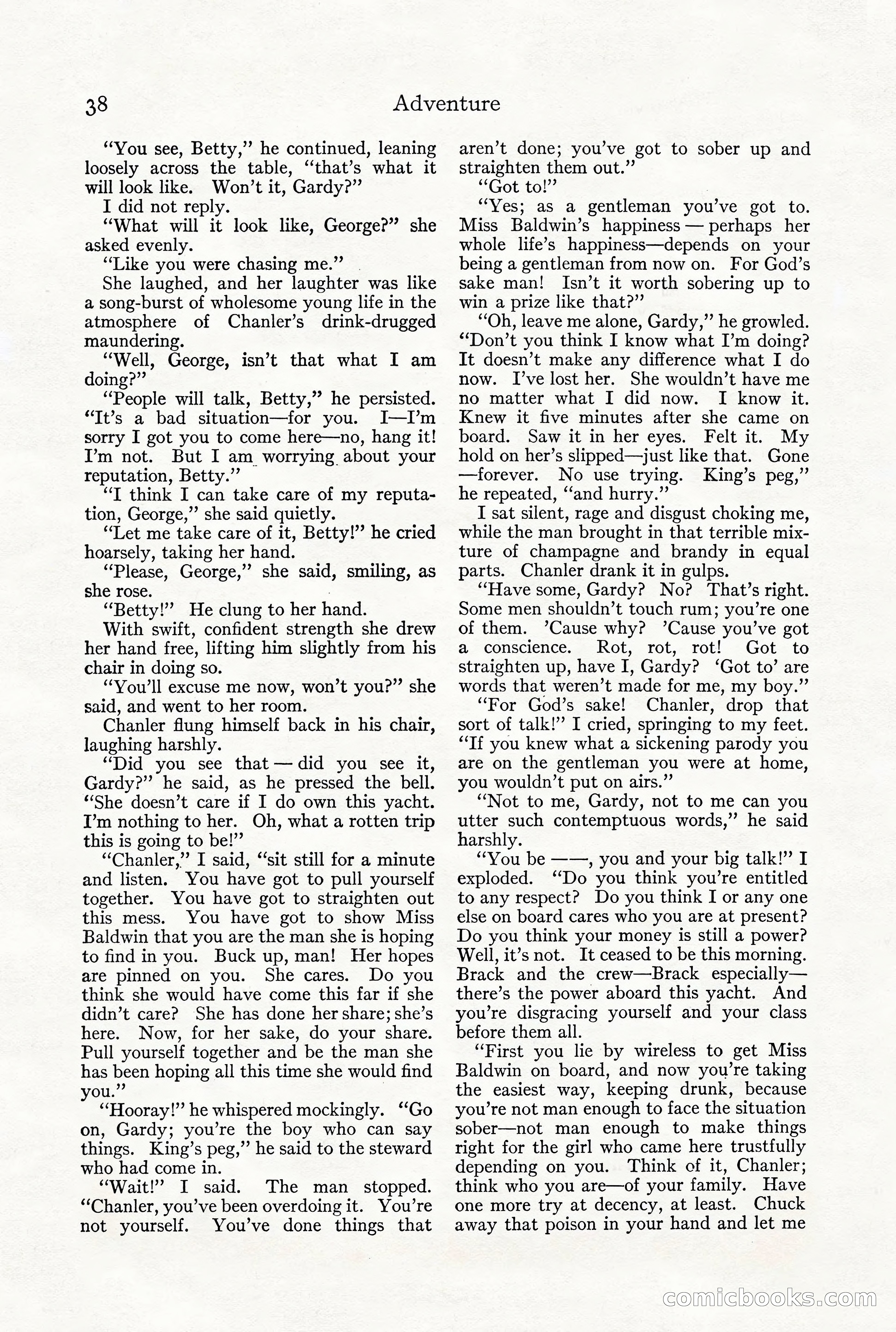 Adventure Magazine, December 1916 — page 40 of 228