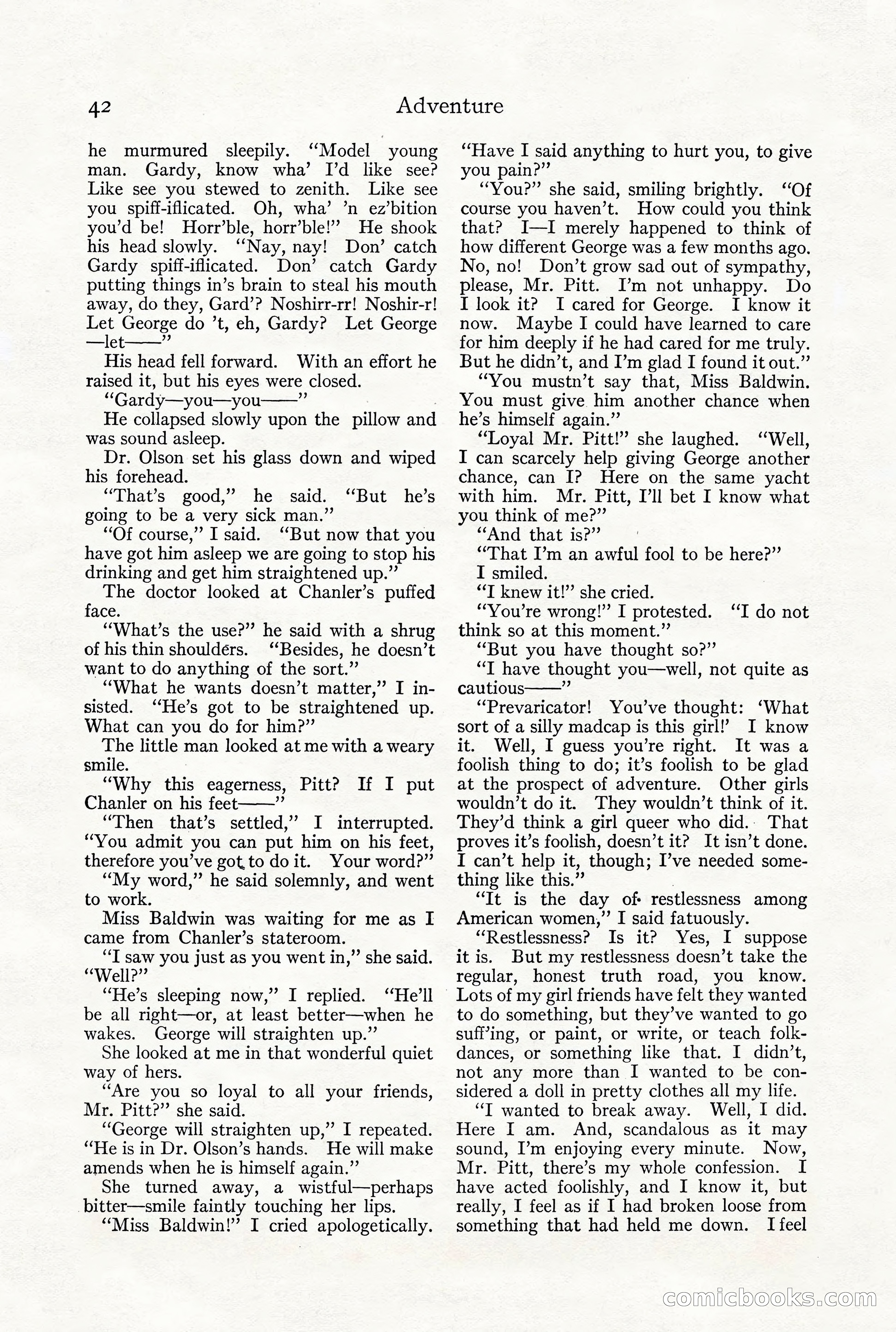 Adventure Magazine, December 1916 — page 44 of 228