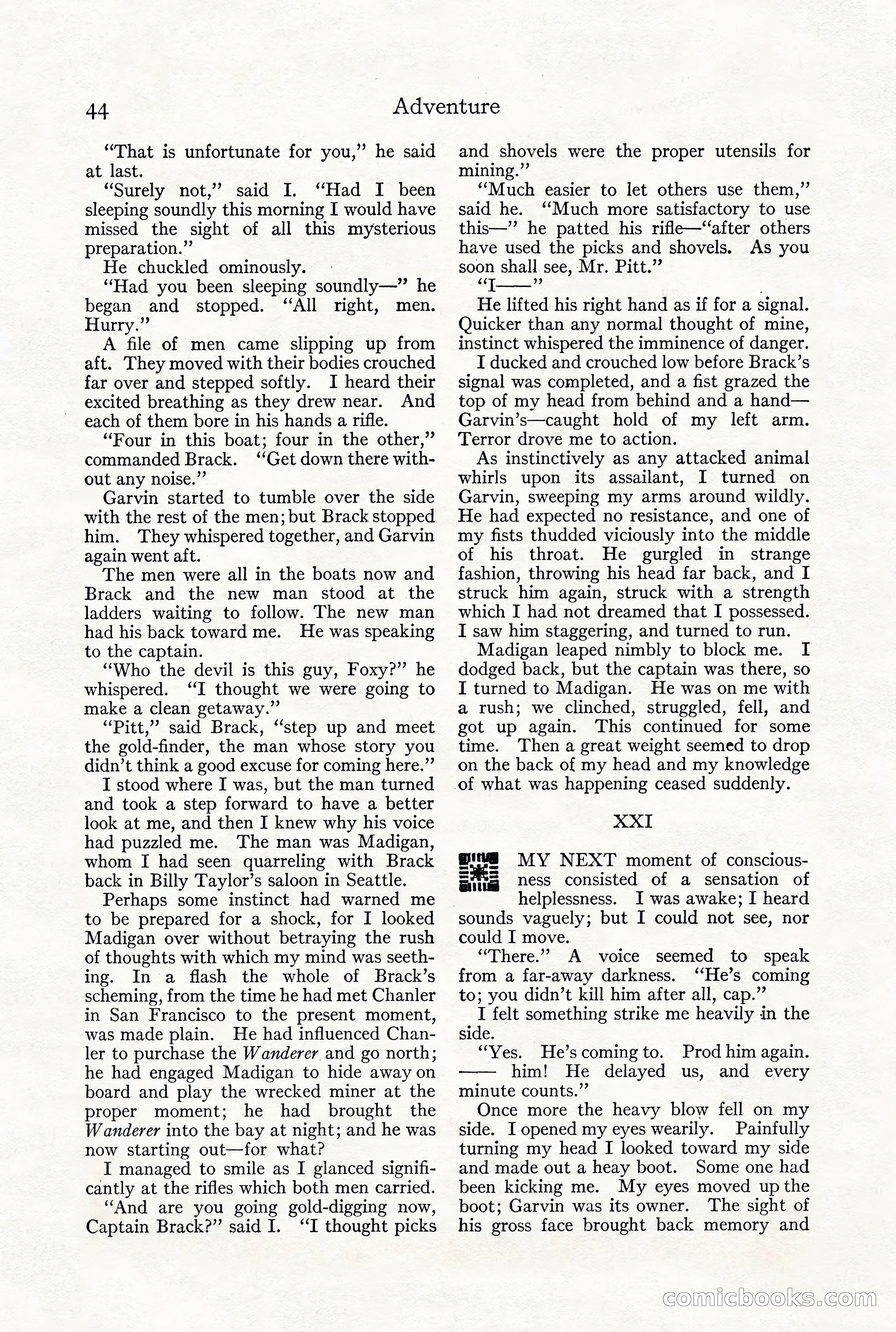 Adventure Magazine, December 1916 — page 46 of 228