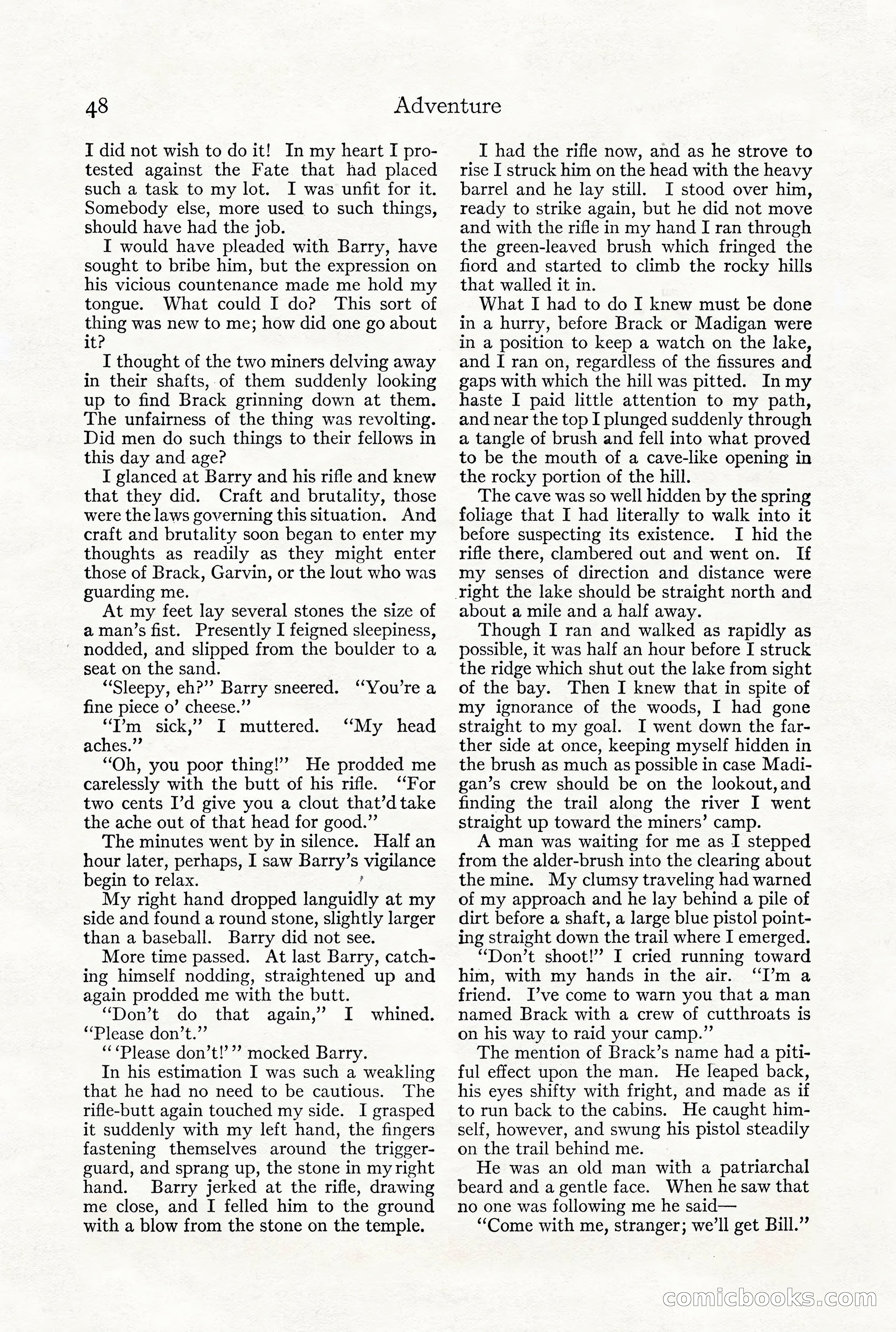 Adventure Magazine, December 1916 — page 50 of 228