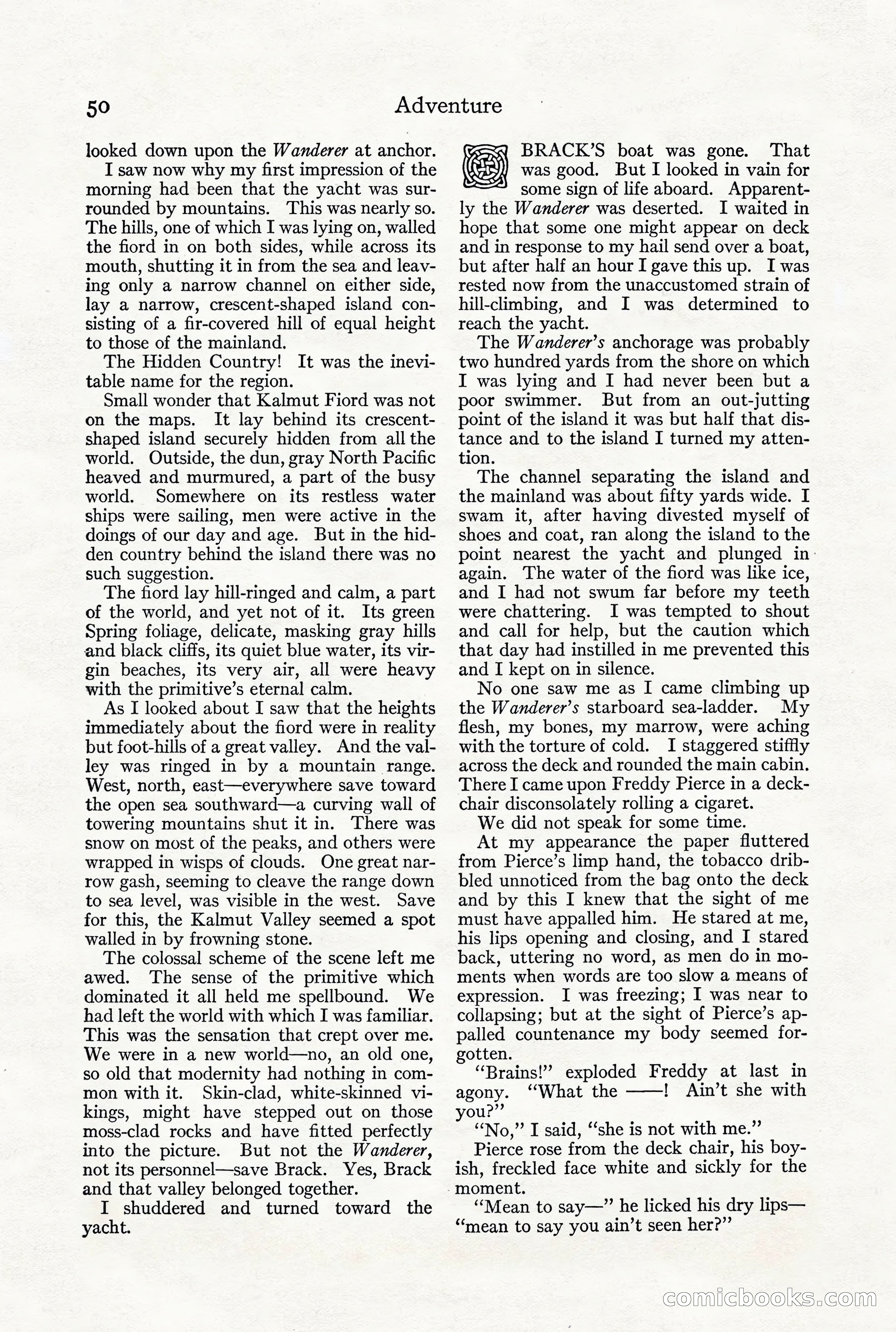 Adventure Magazine, December 1916 — page 52 of 228