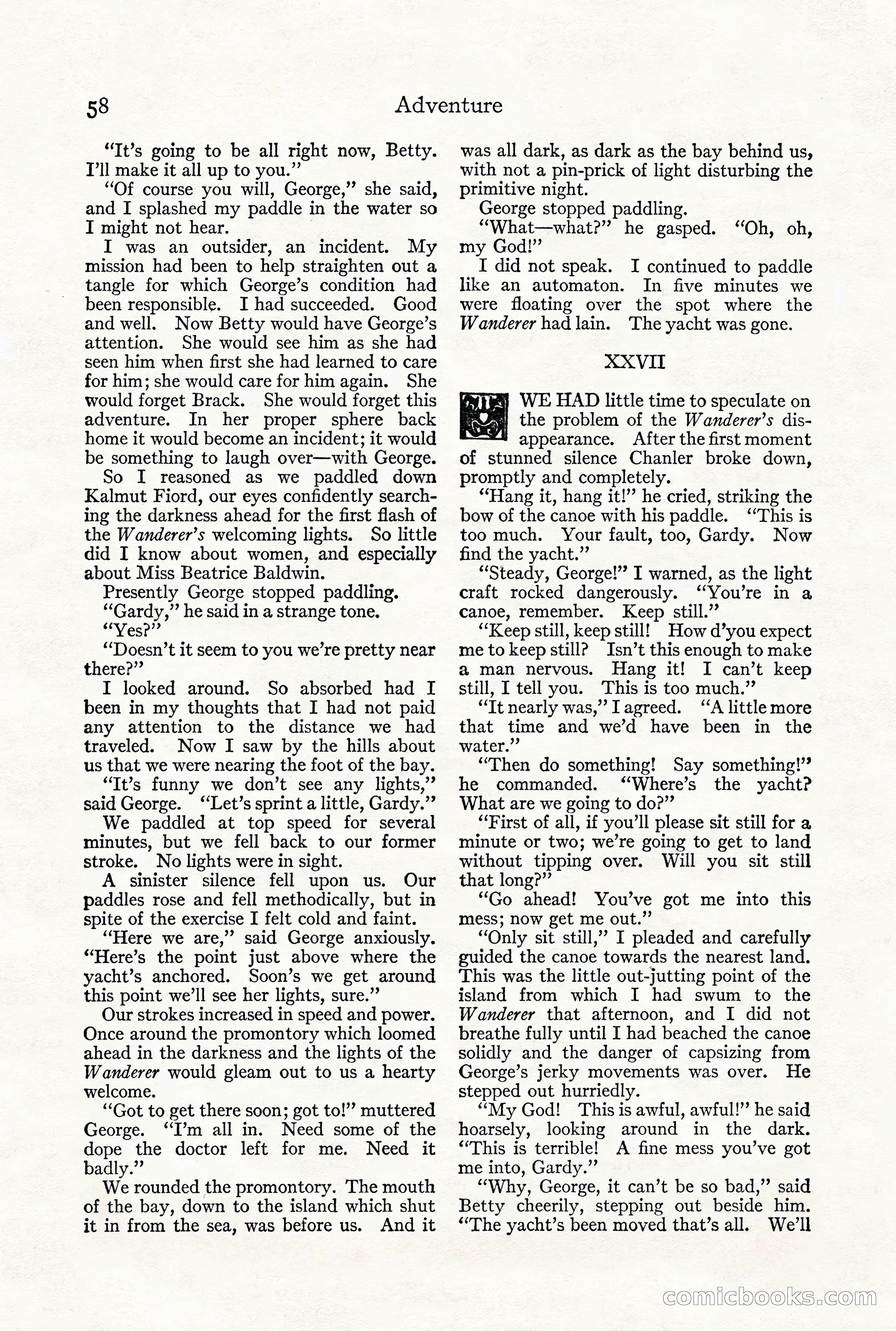 Adventure Magazine, December 1916 — page 60 of 228