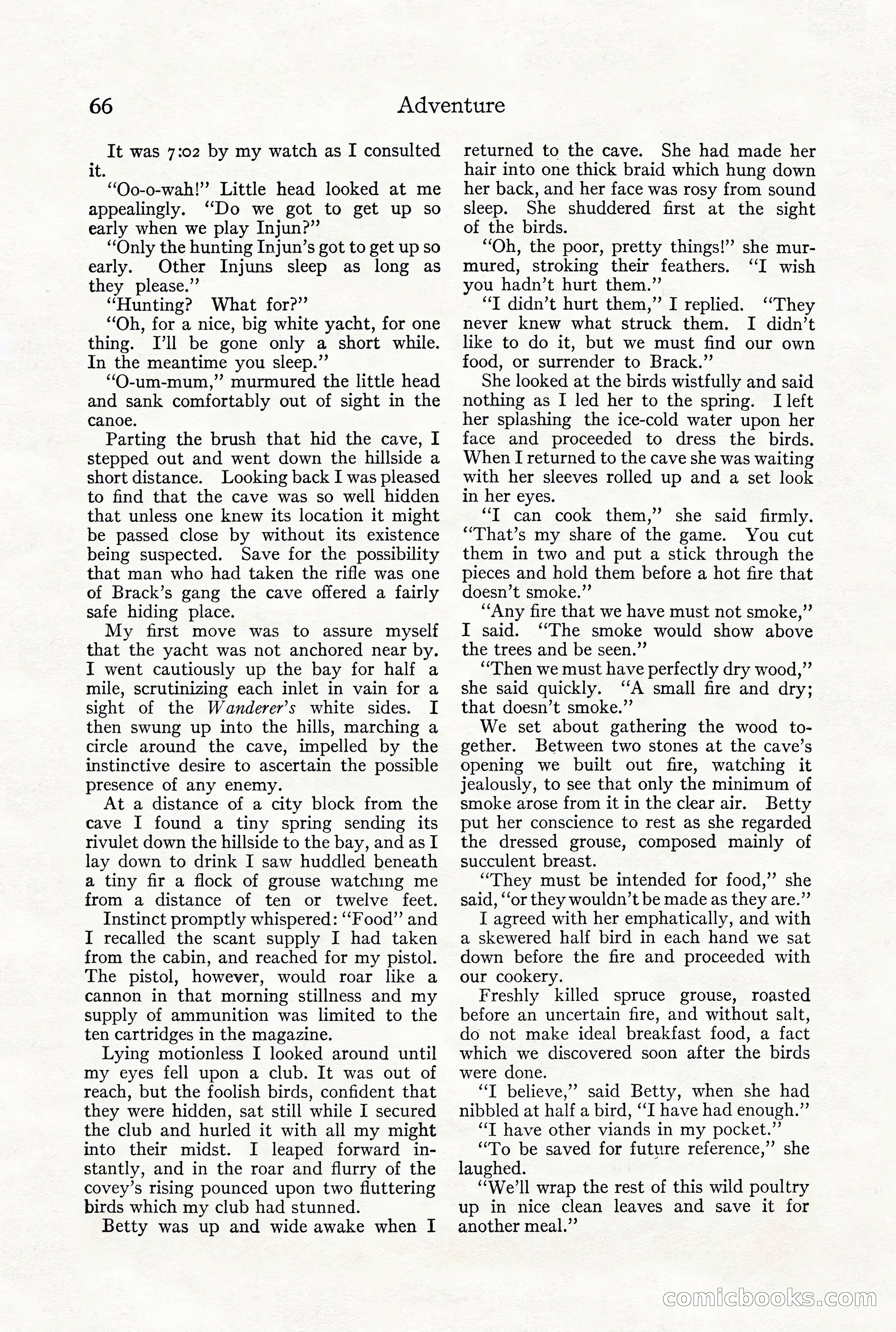 Adventure Magazine, December 1916 — page 68 of 228