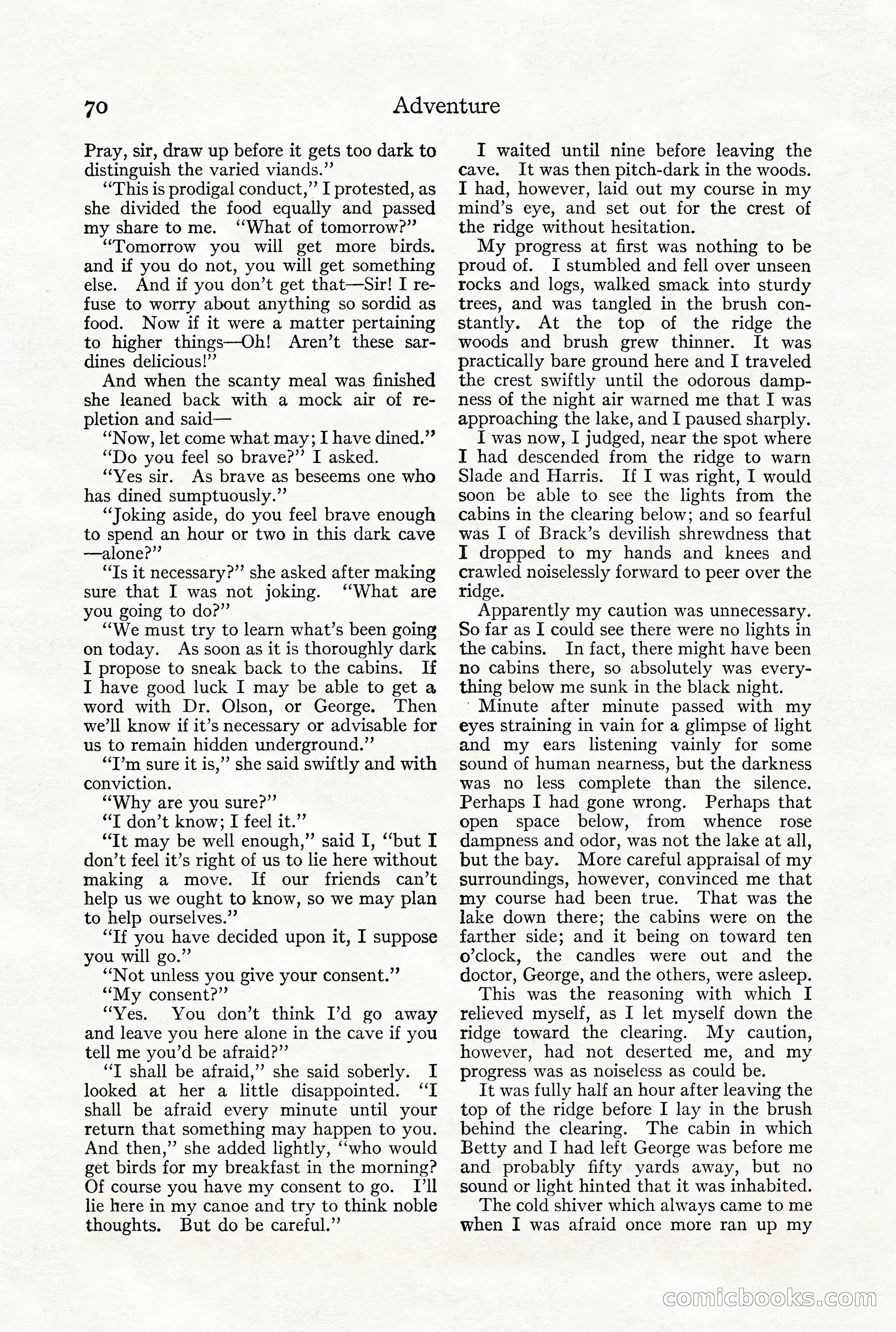 Adventure Magazine, December 1916 — page 72 of 228
