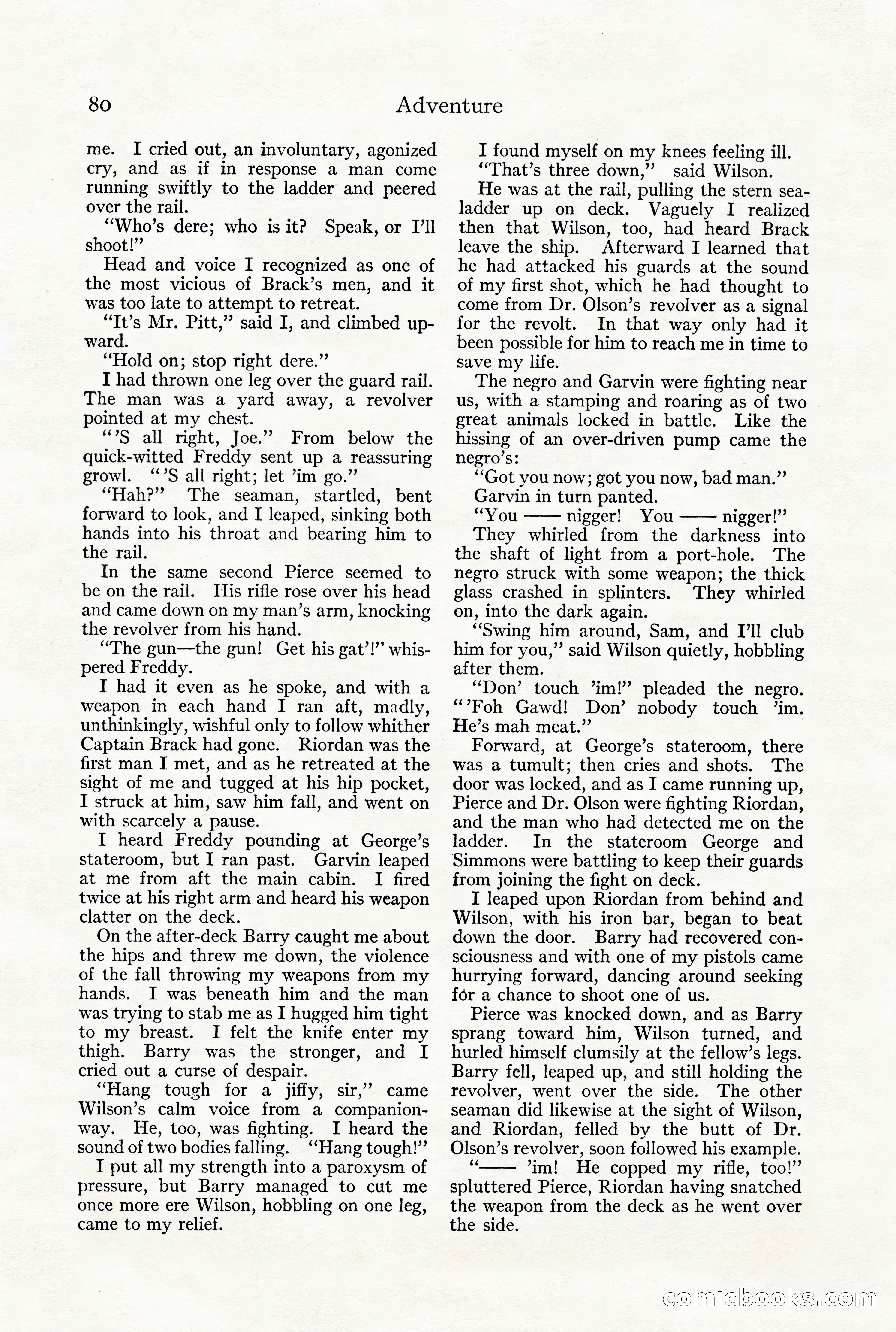 Adventure Magazine, December 1916 — page 82 of 228