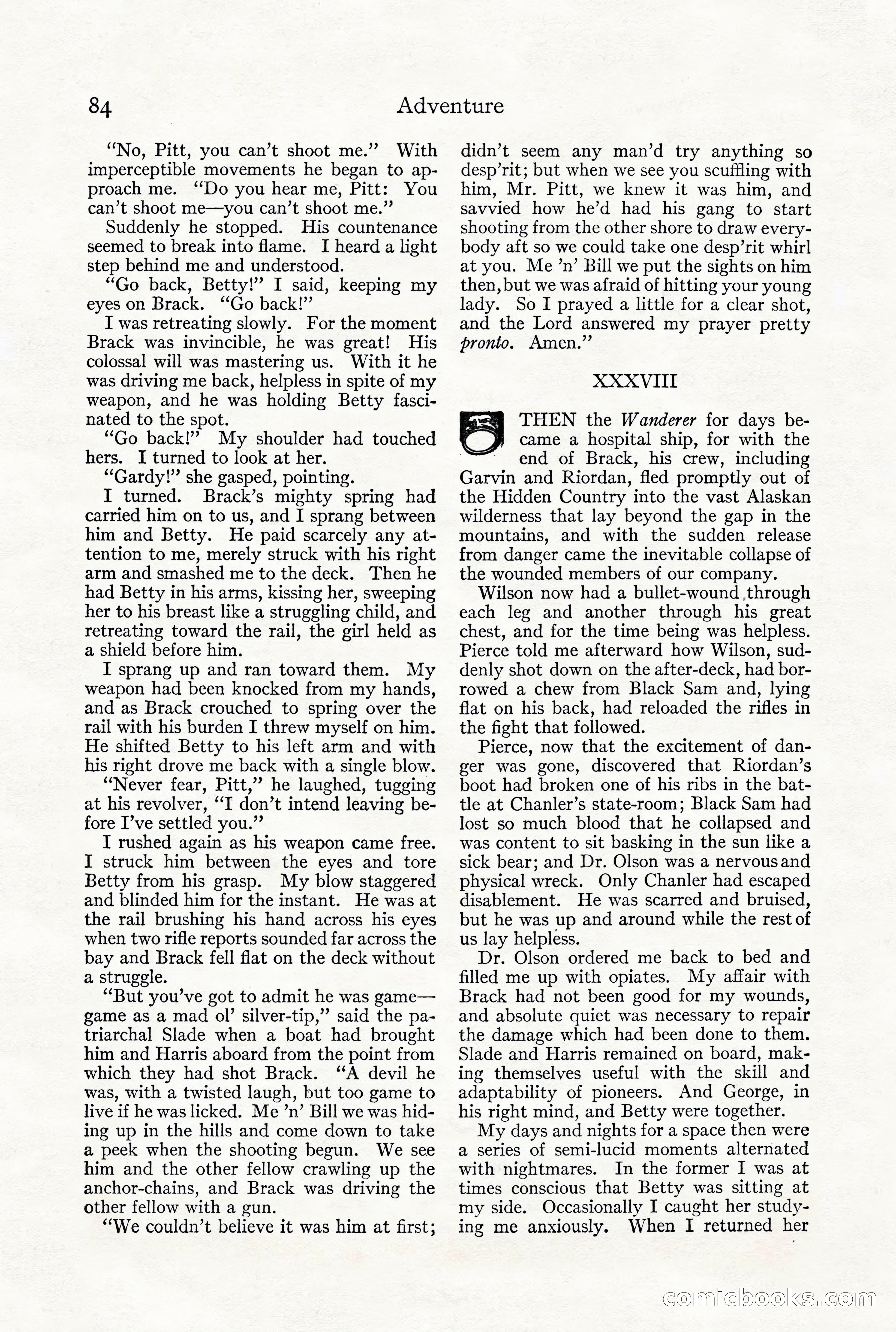 Adventure Magazine, December 1916 — page 86 of 228