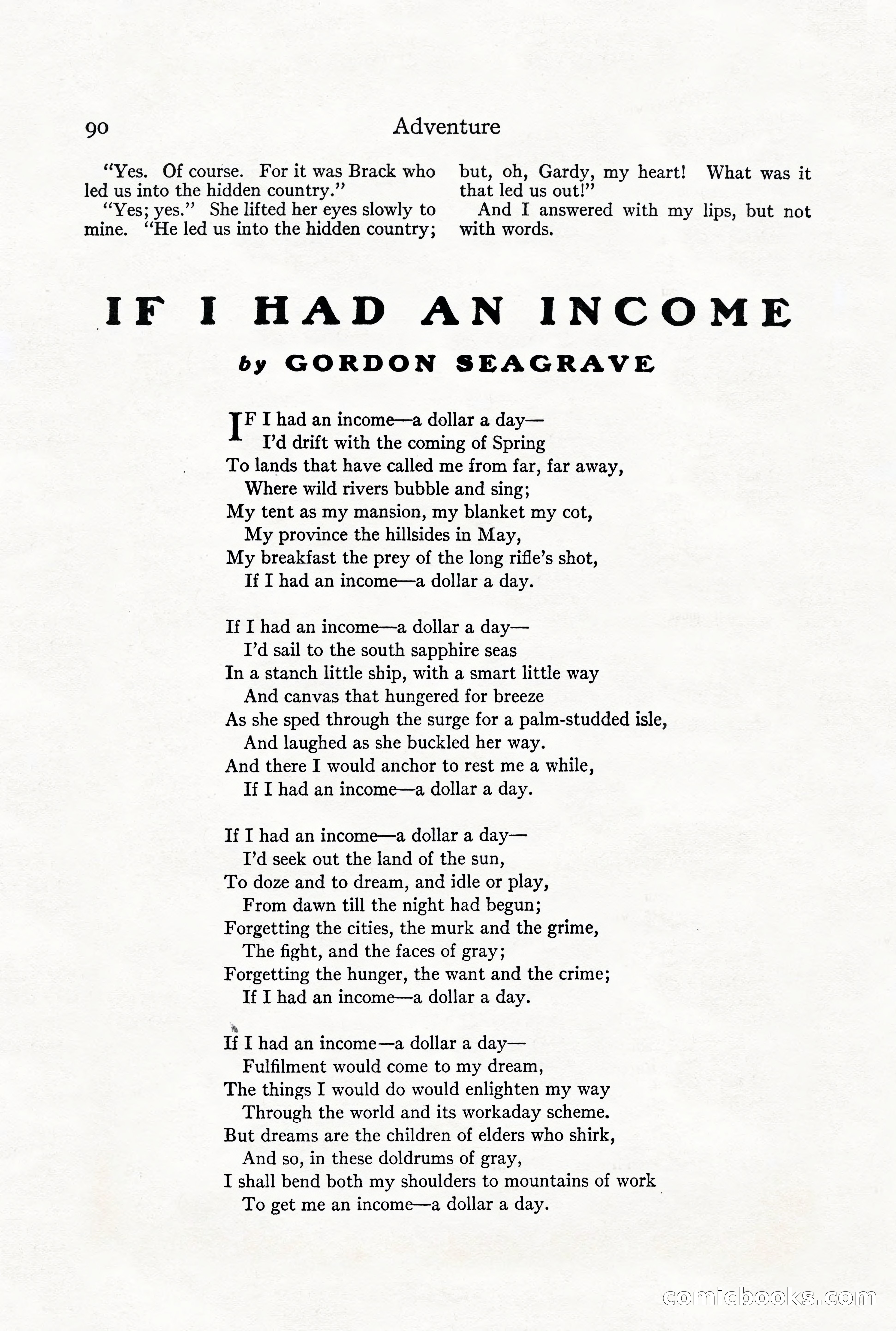 Adventure Magazine, December 1916 — page 92 of 228
