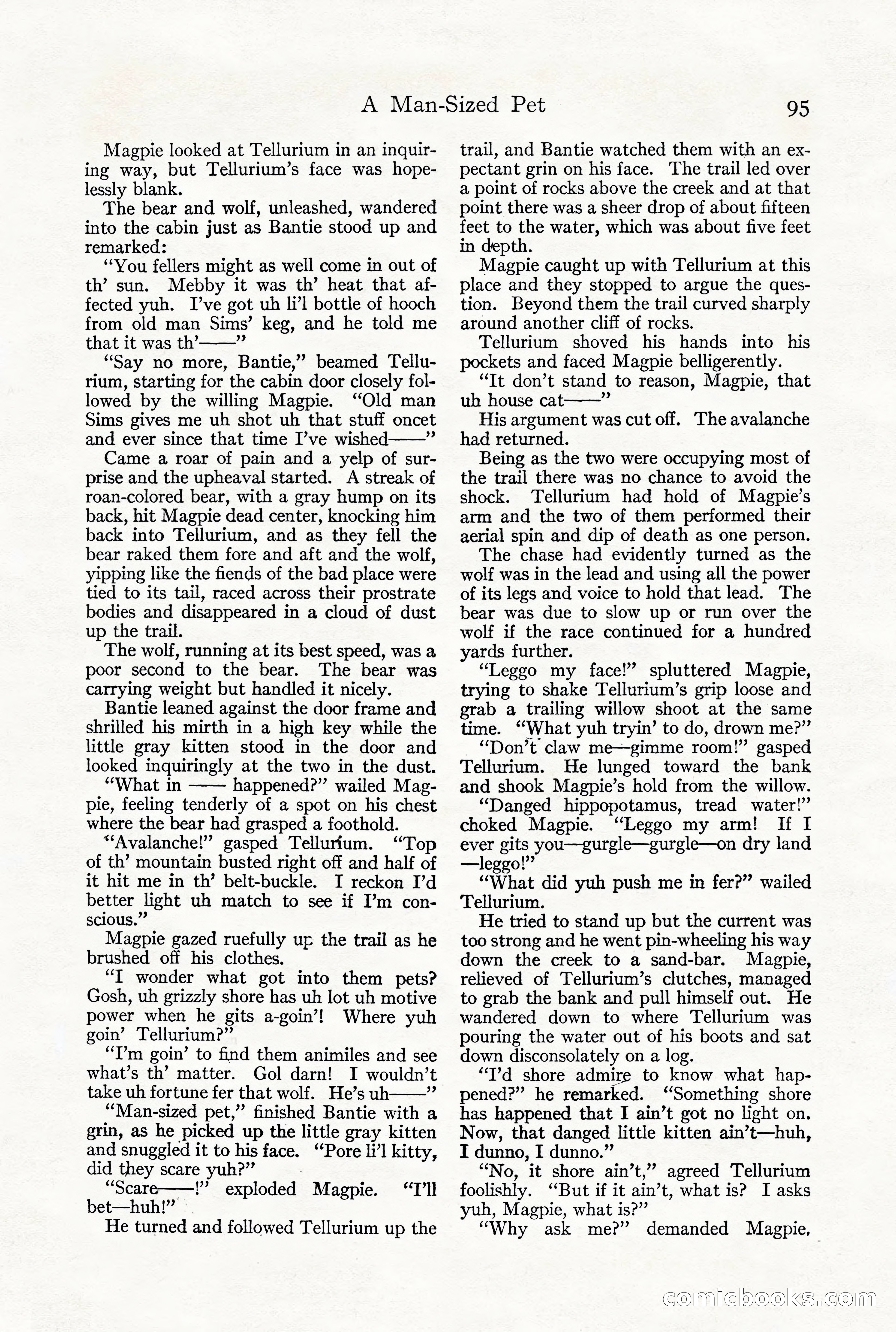 Adventure Magazine, December 1916 — page 97 of 228