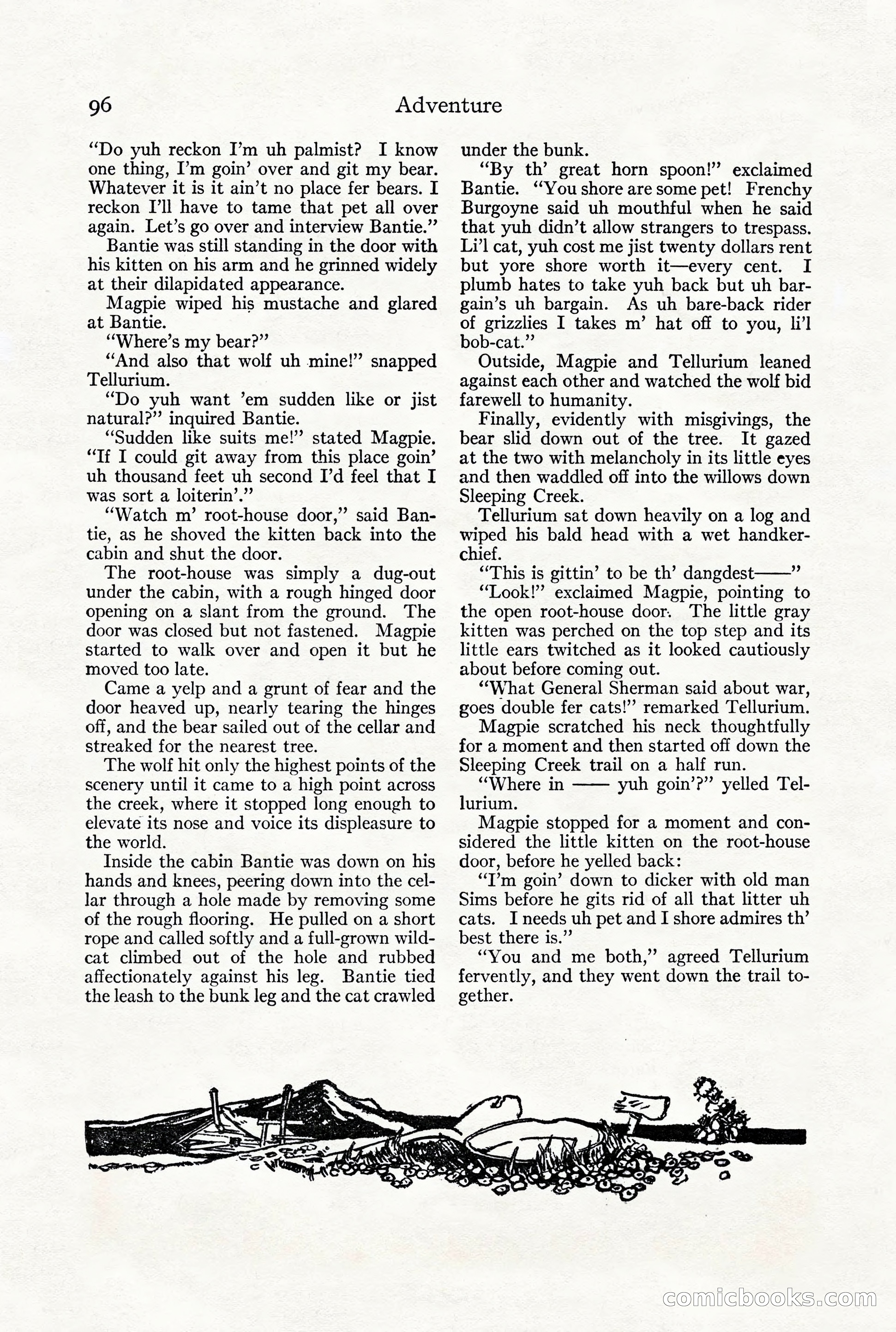 Adventure Magazine, December 1916 — page 98 of 228