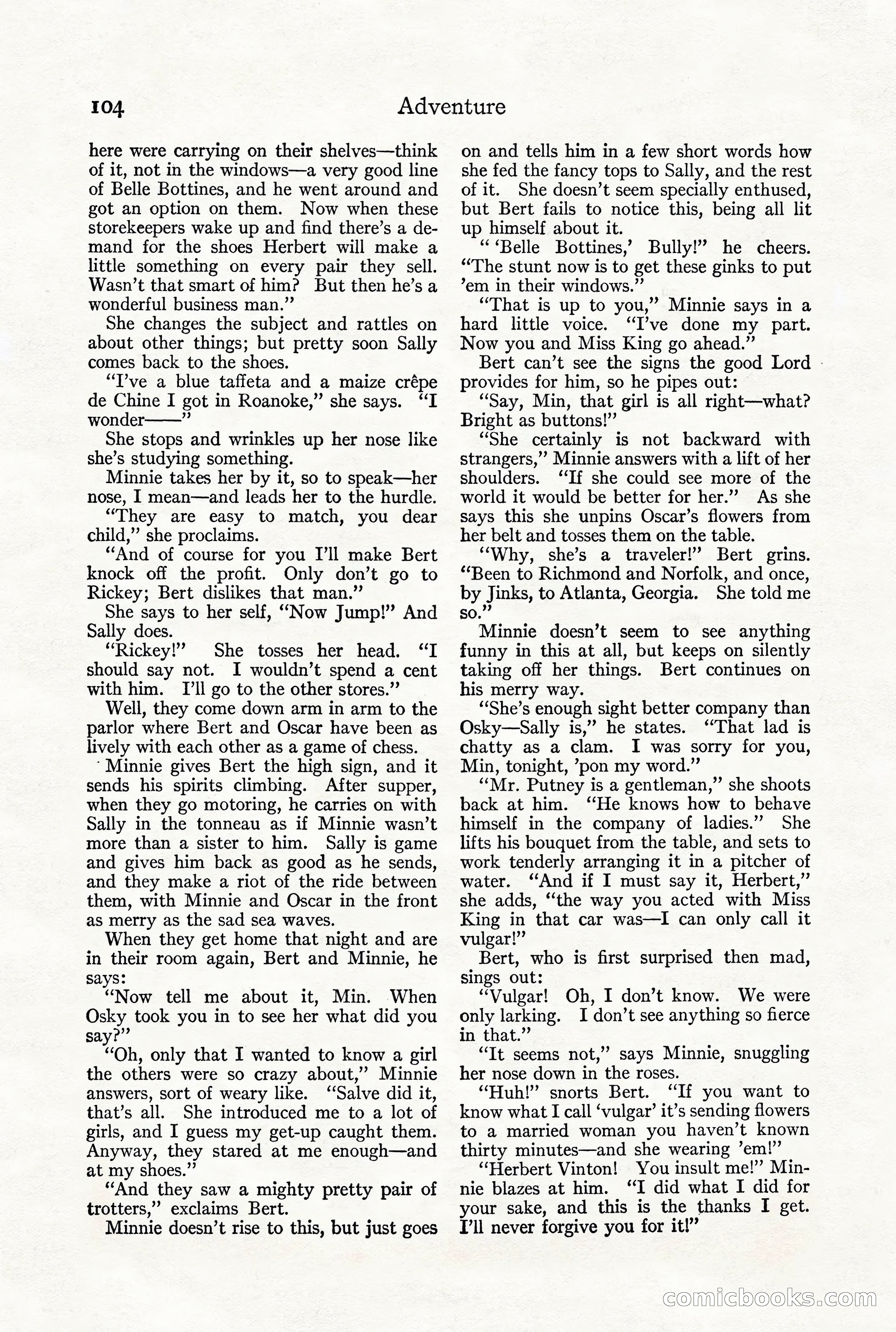 Adventure Magazine, December 1916 — page 106 of 228