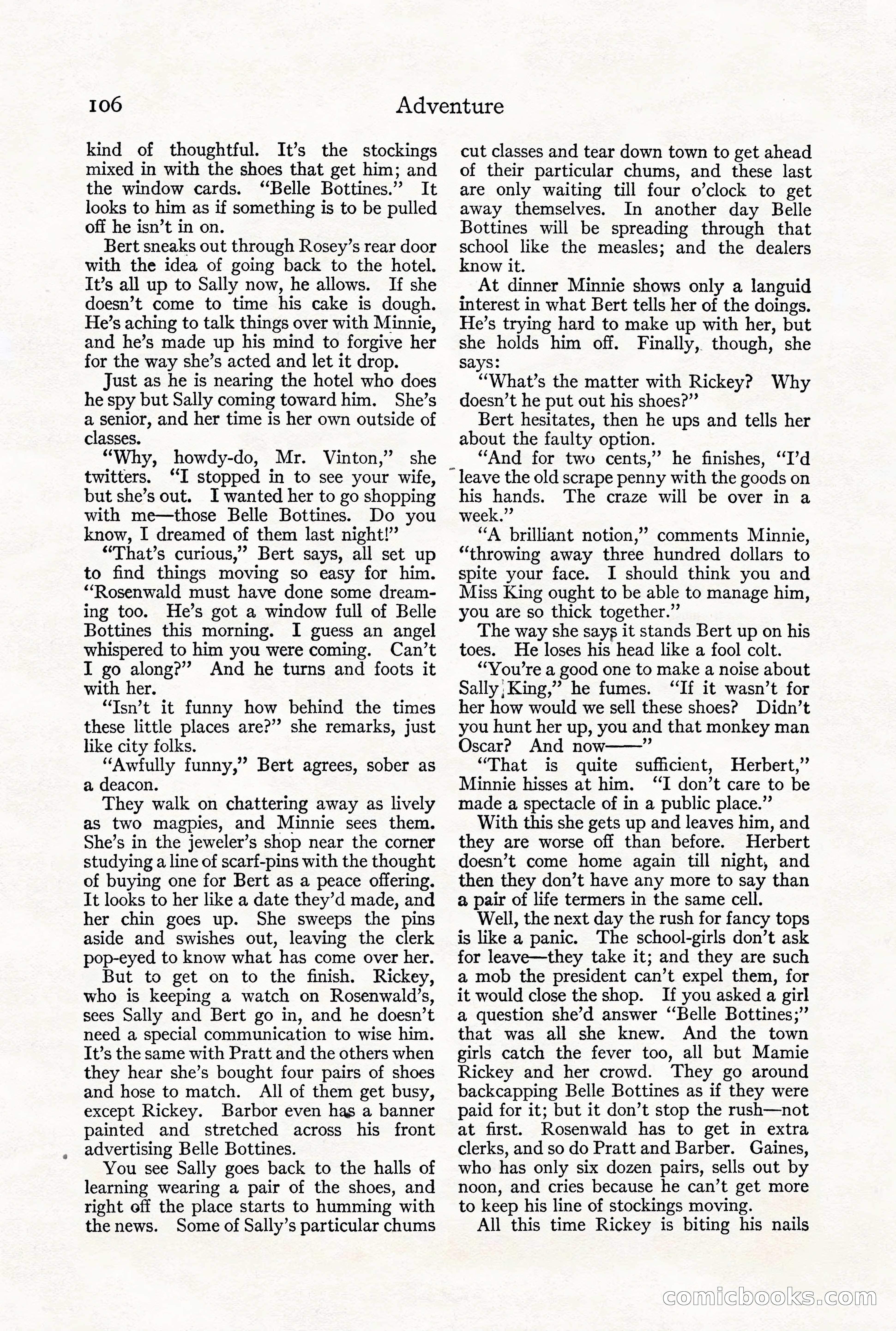 Adventure Magazine, December 1916 — page 108 of 228
