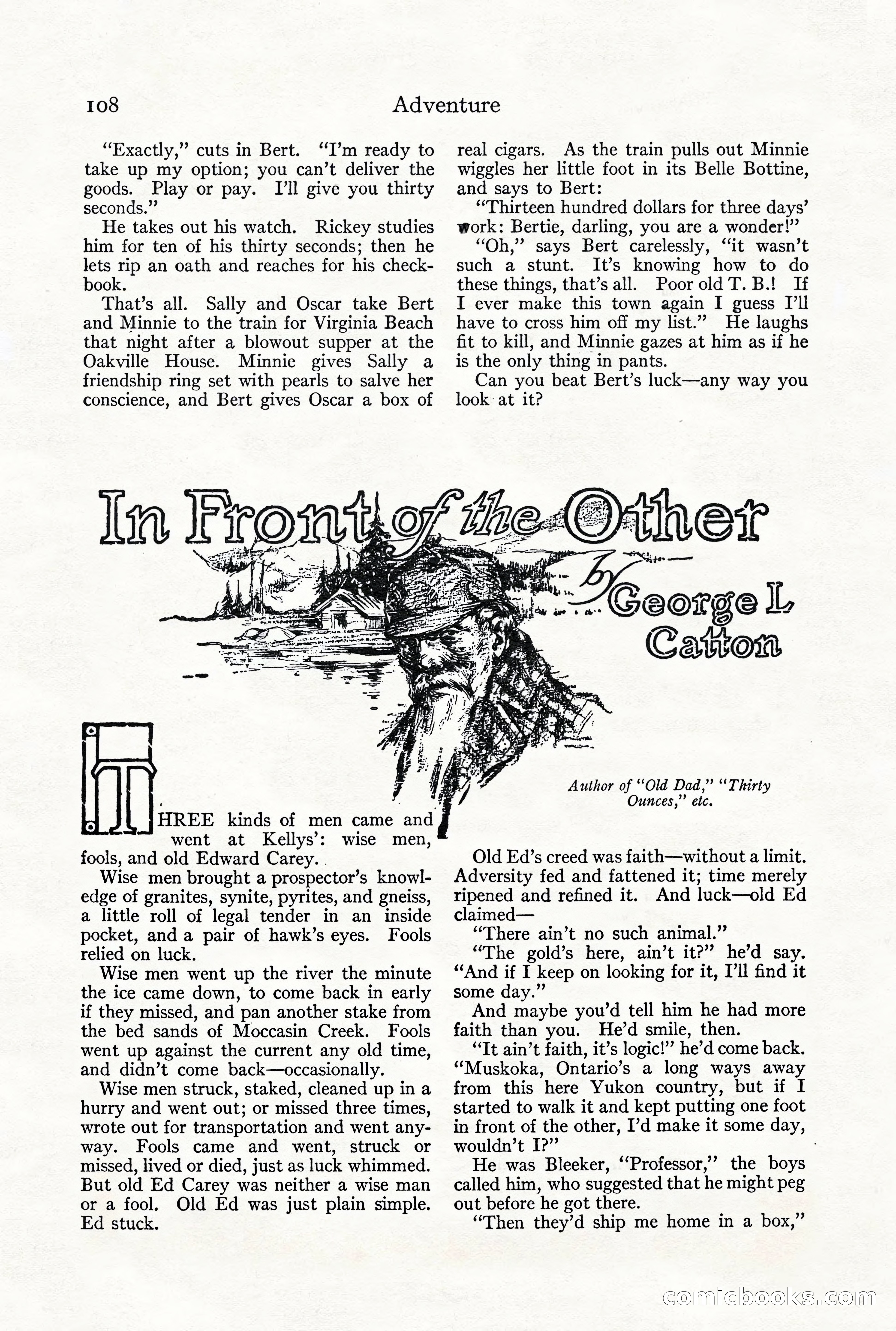 Adventure Magazine, December 1916 — page 110 of 228