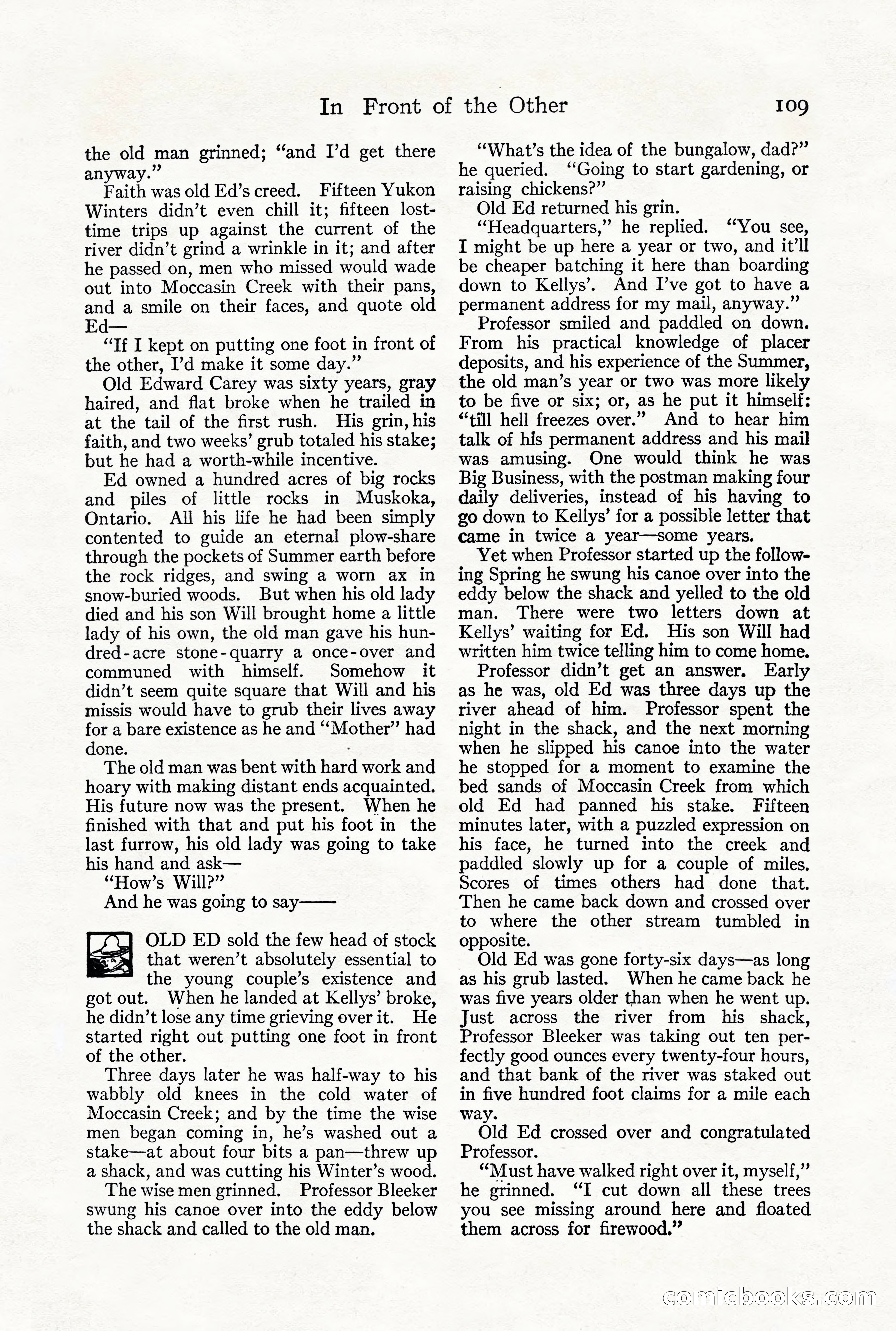 Adventure Magazine, December 1916 — page 111 of 228
