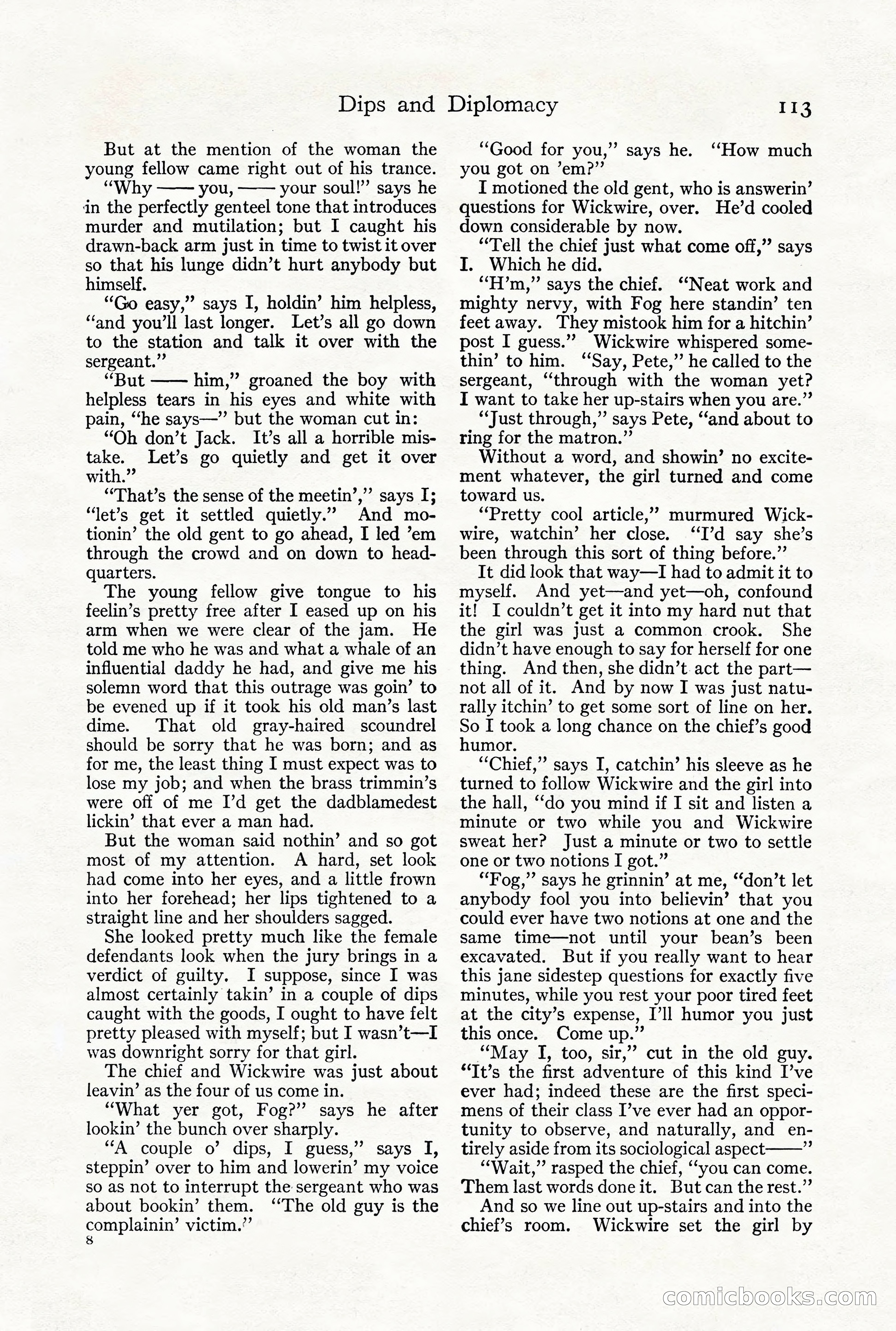 Adventure Magazine, December 1916 — page 115 of 228
