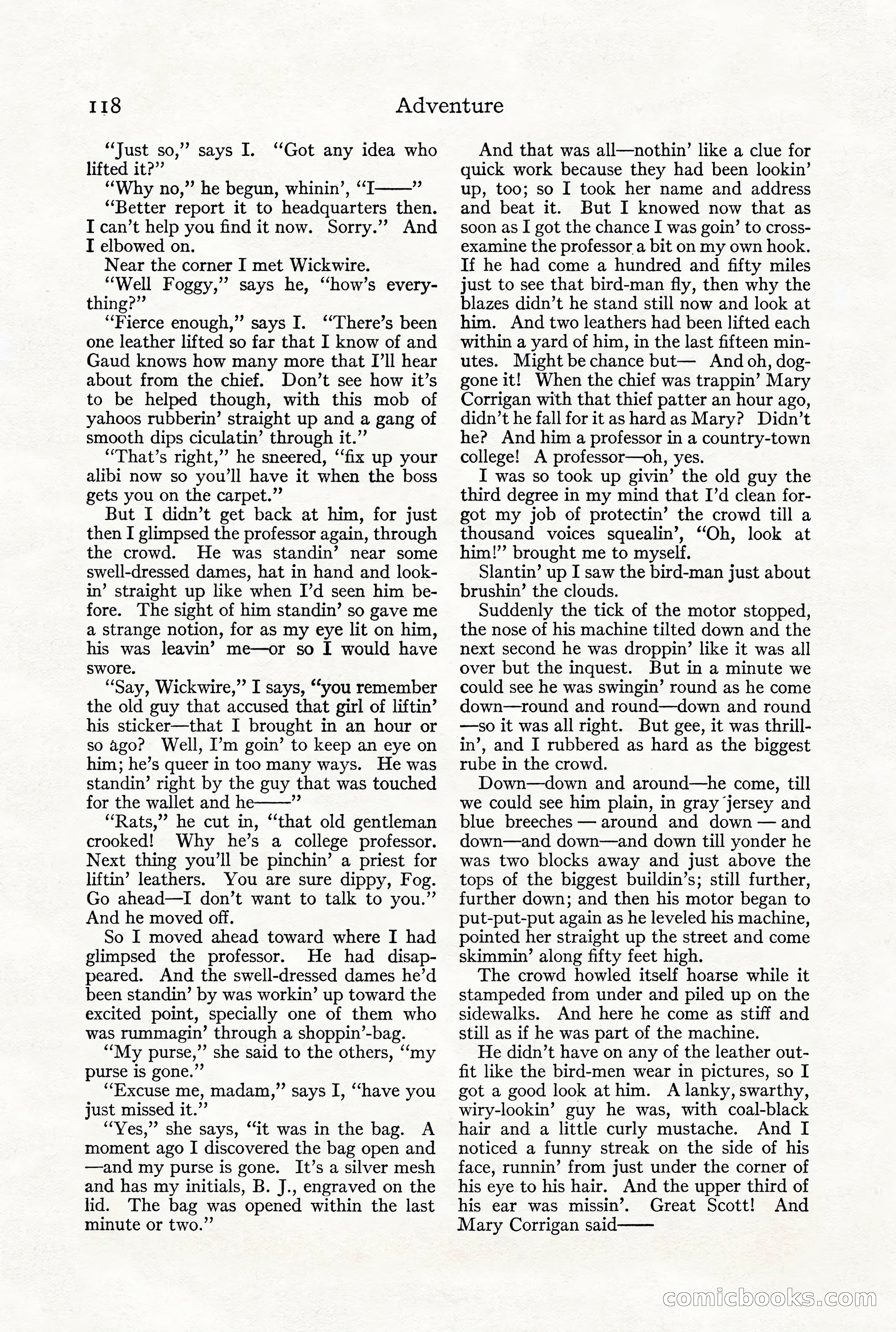 Adventure Magazine, December 1916 — page 120 of 228
