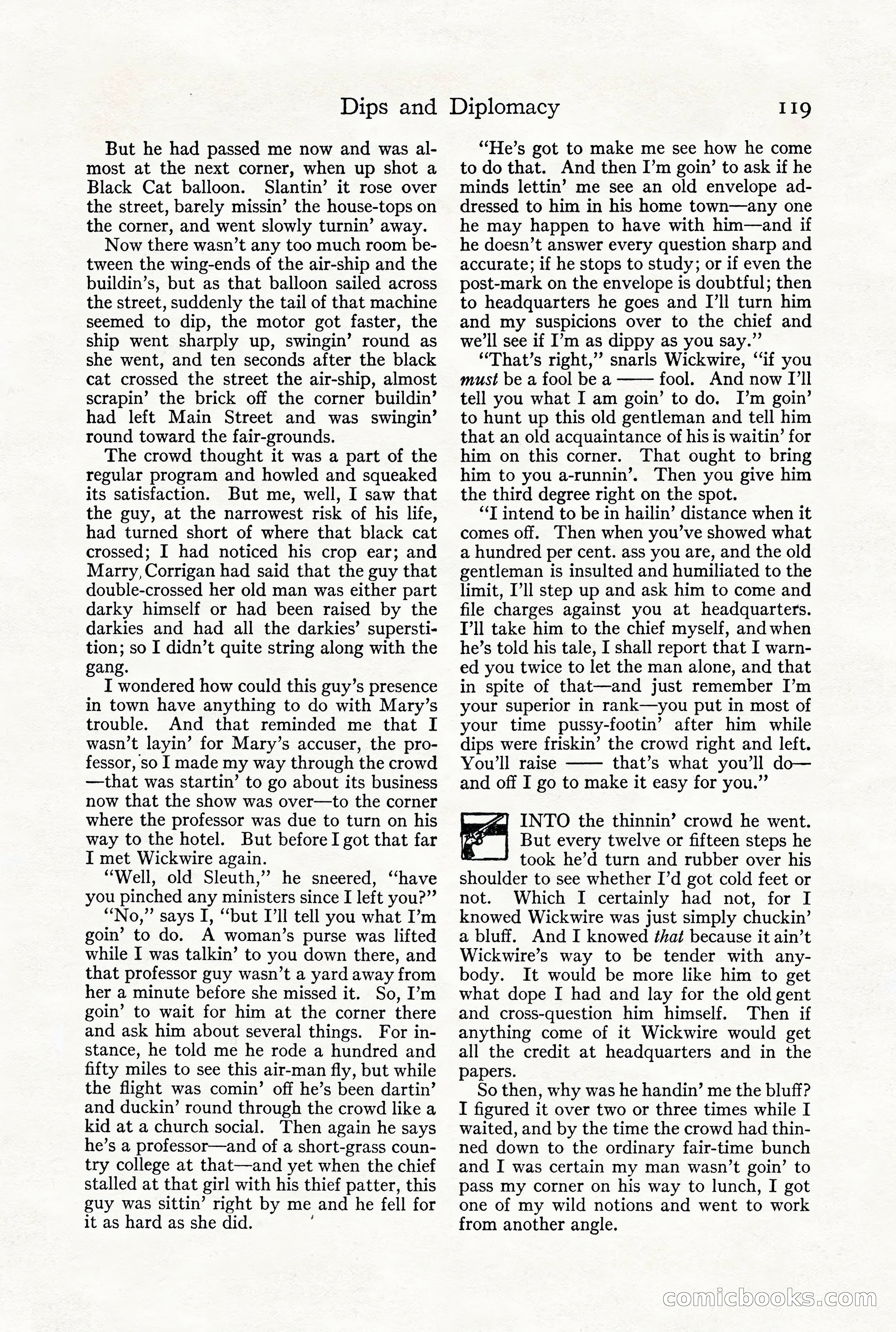 Adventure Magazine, December 1916 — page 121 of 228