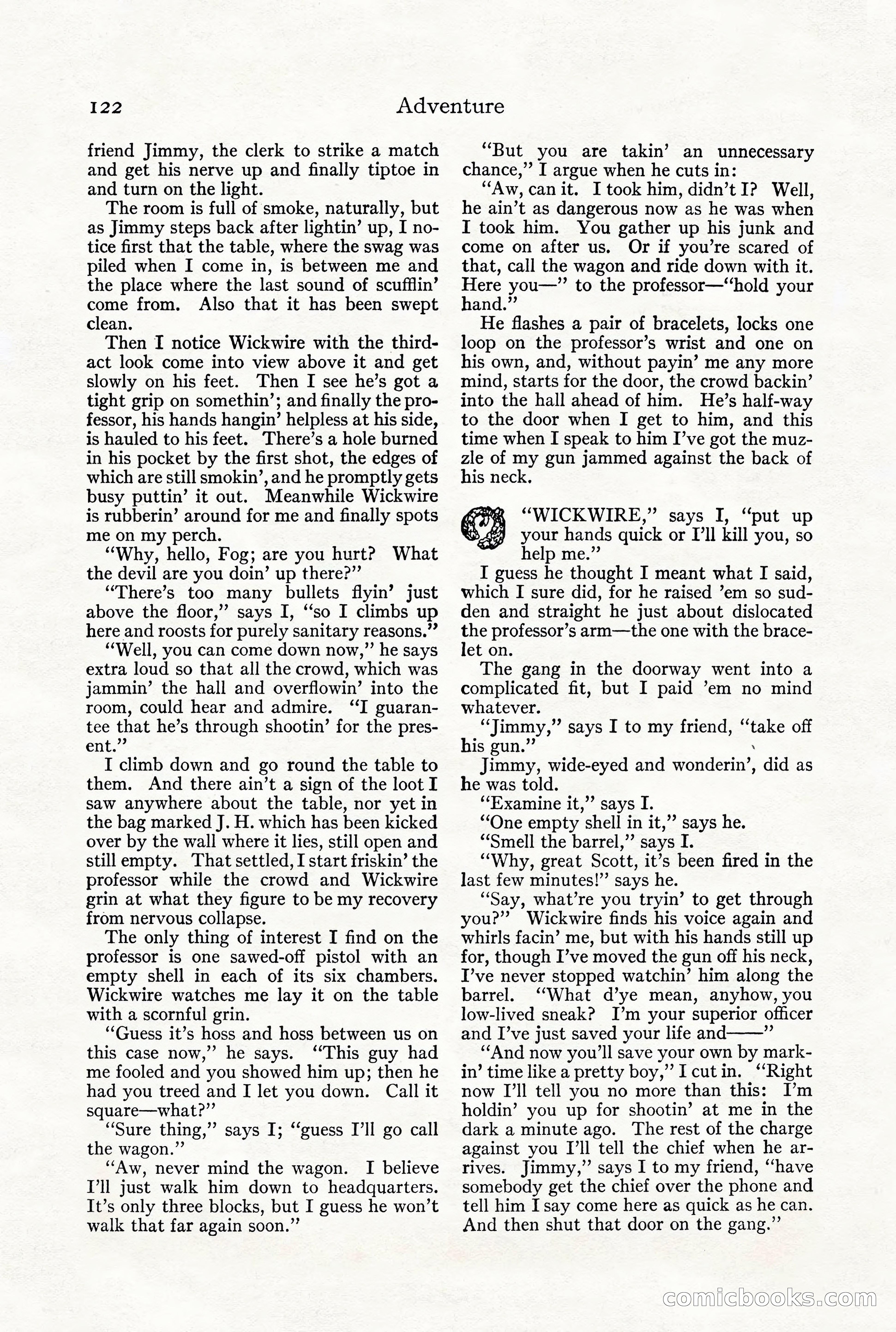 Adventure Magazine, December 1916 — page 124 of 228