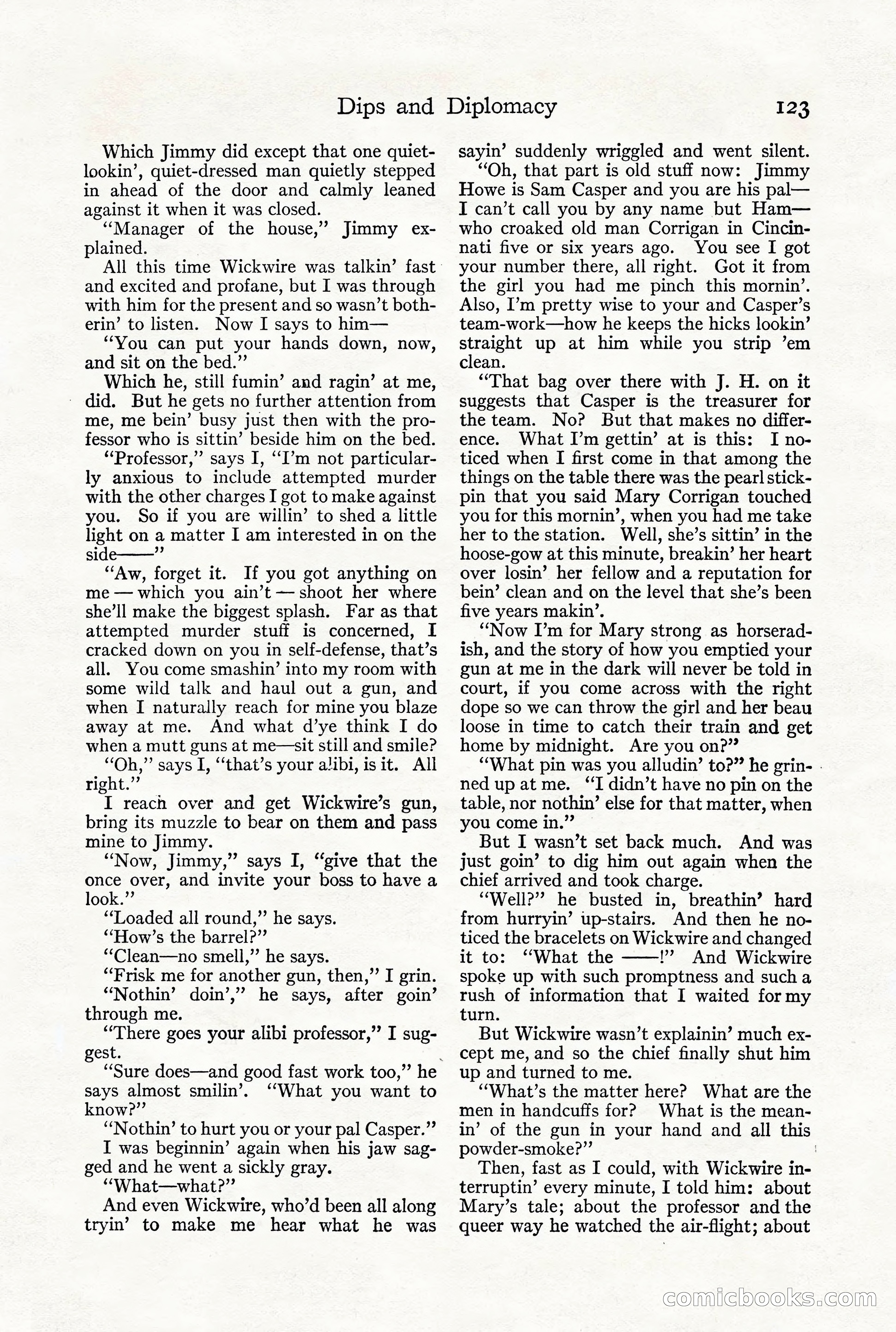 Adventure Magazine, December 1916 — page 125 of 228