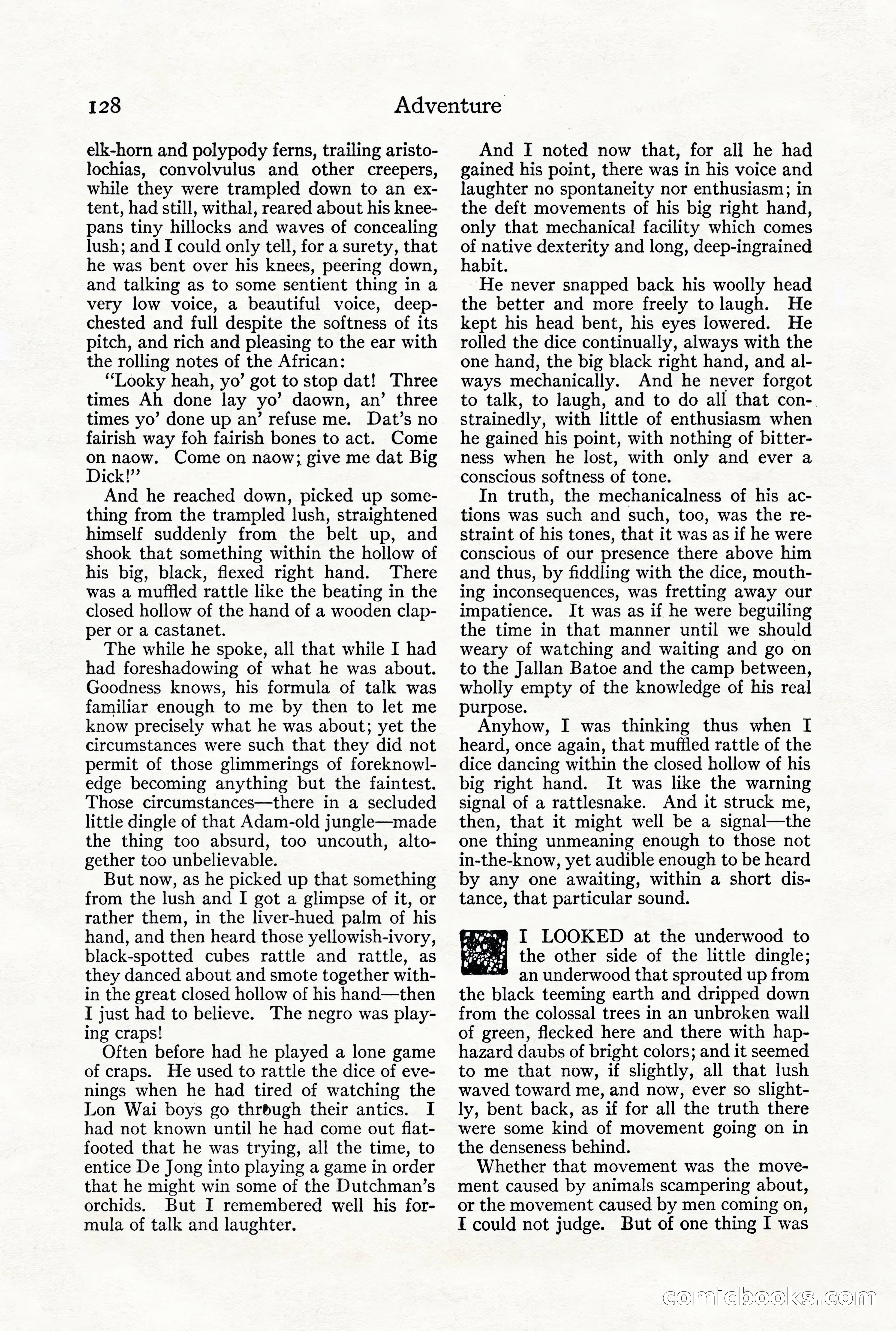 Adventure Magazine, December 1916 — page 130 of 228