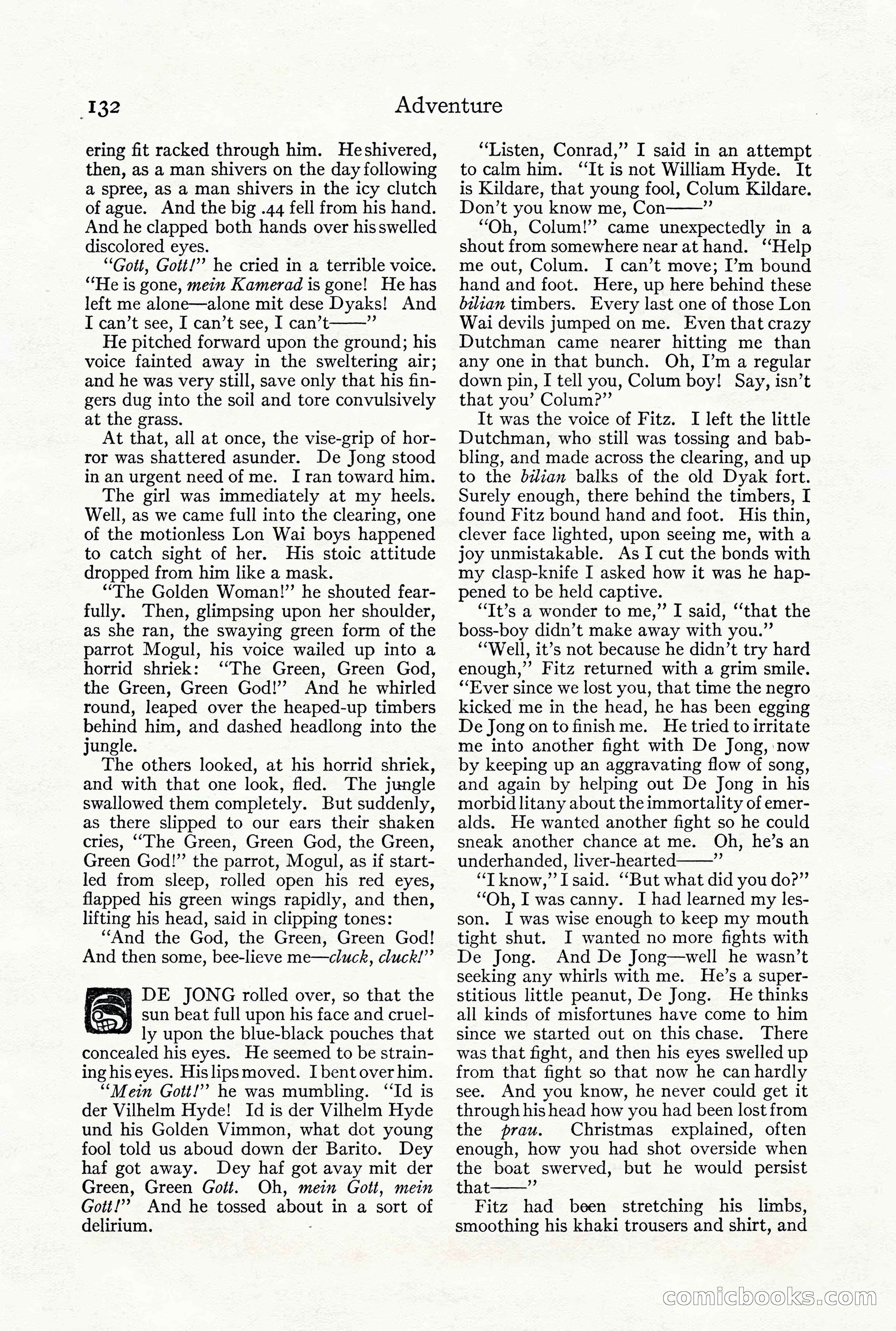 Adventure Magazine, December 1916 — page 134 of 228