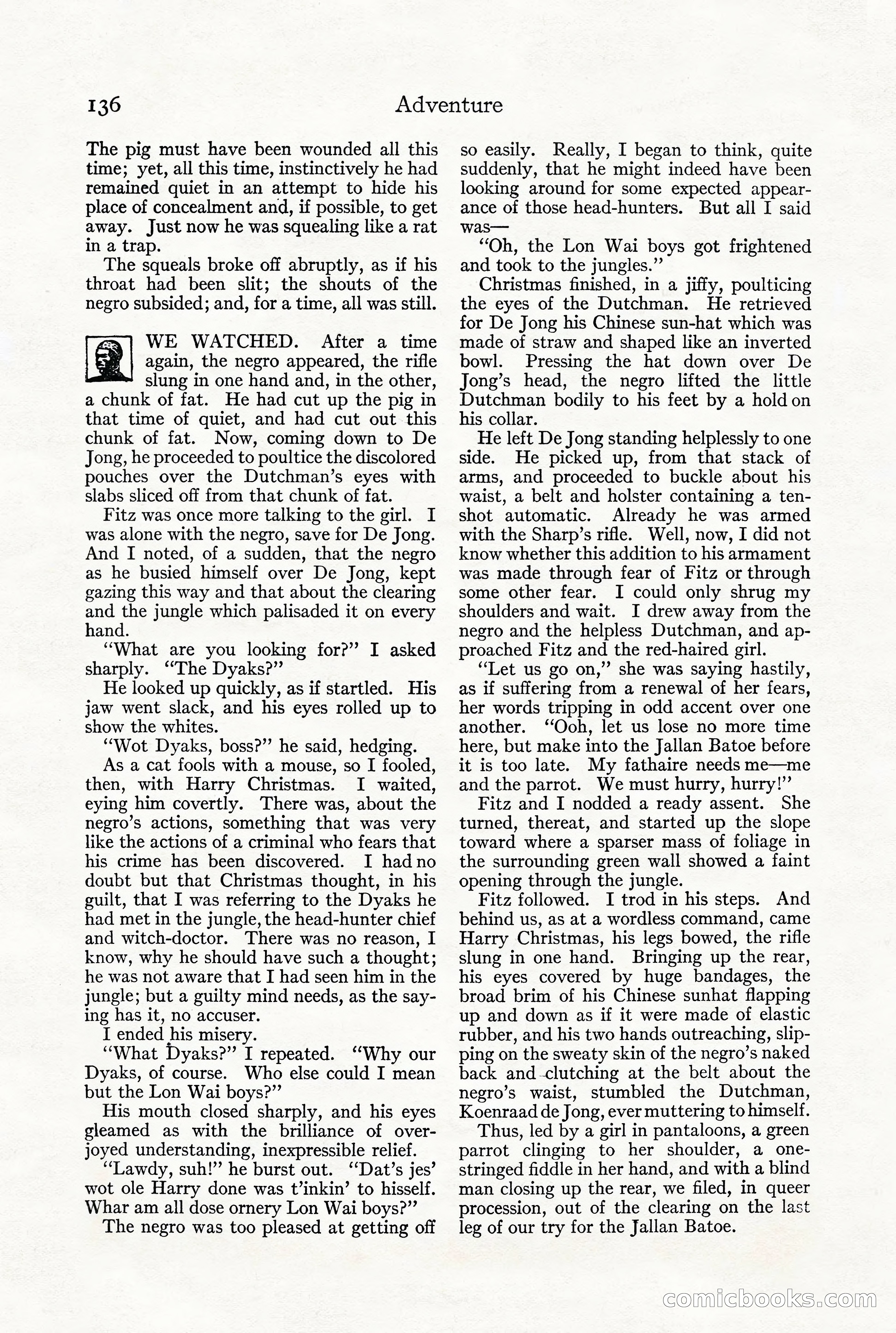 Adventure Magazine, December 1916 — page 138 of 228